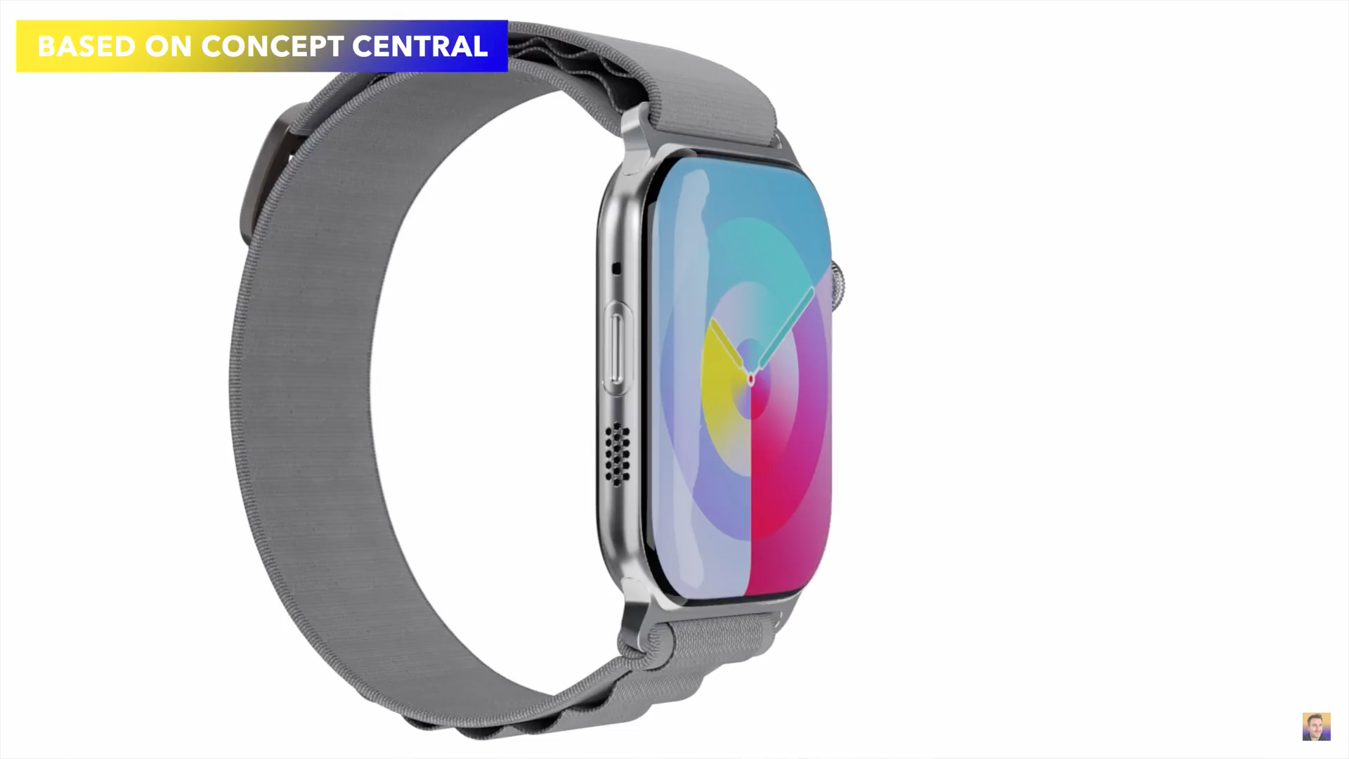 smartwatch concept side view