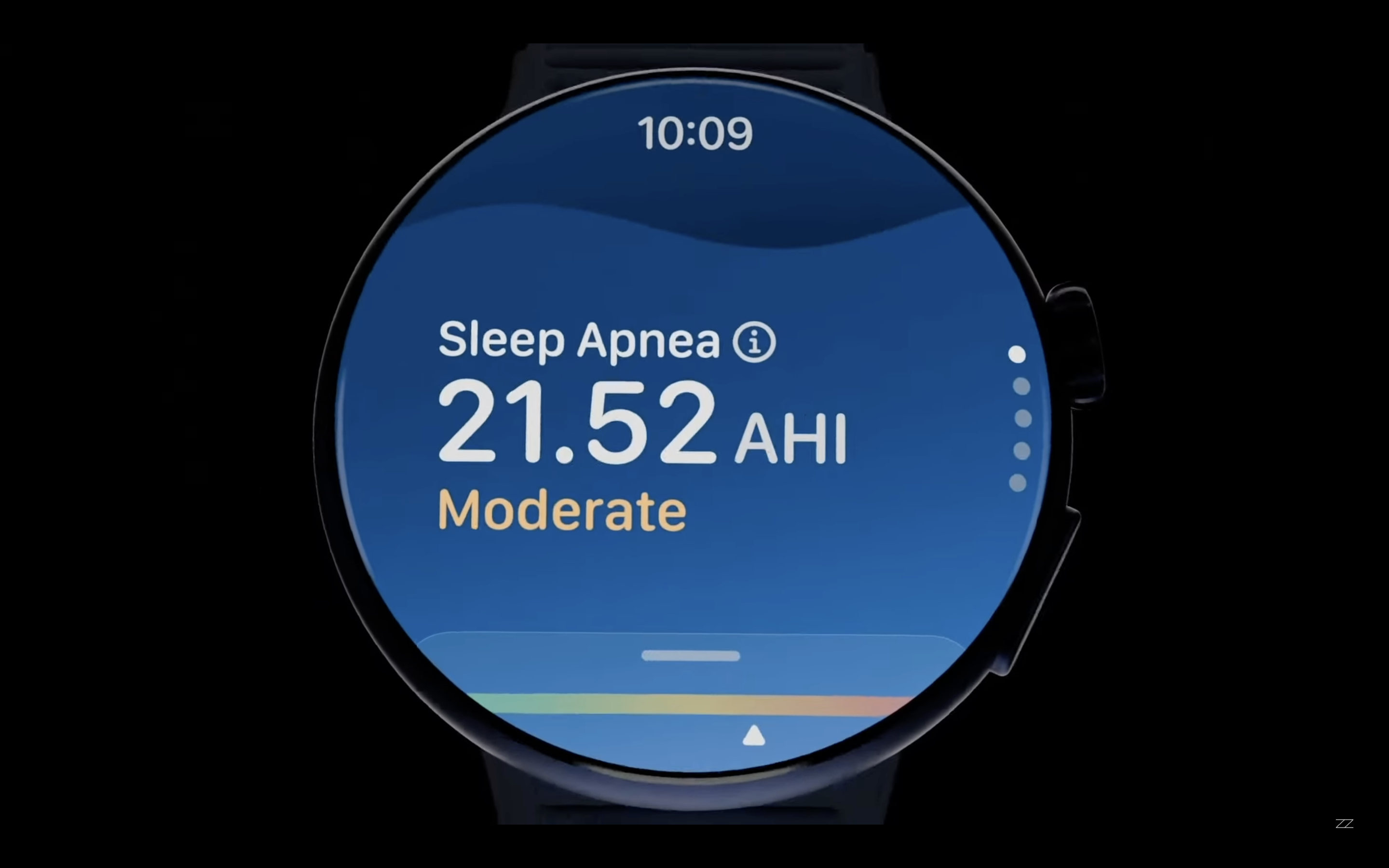 smartwatch sleep apnea display
