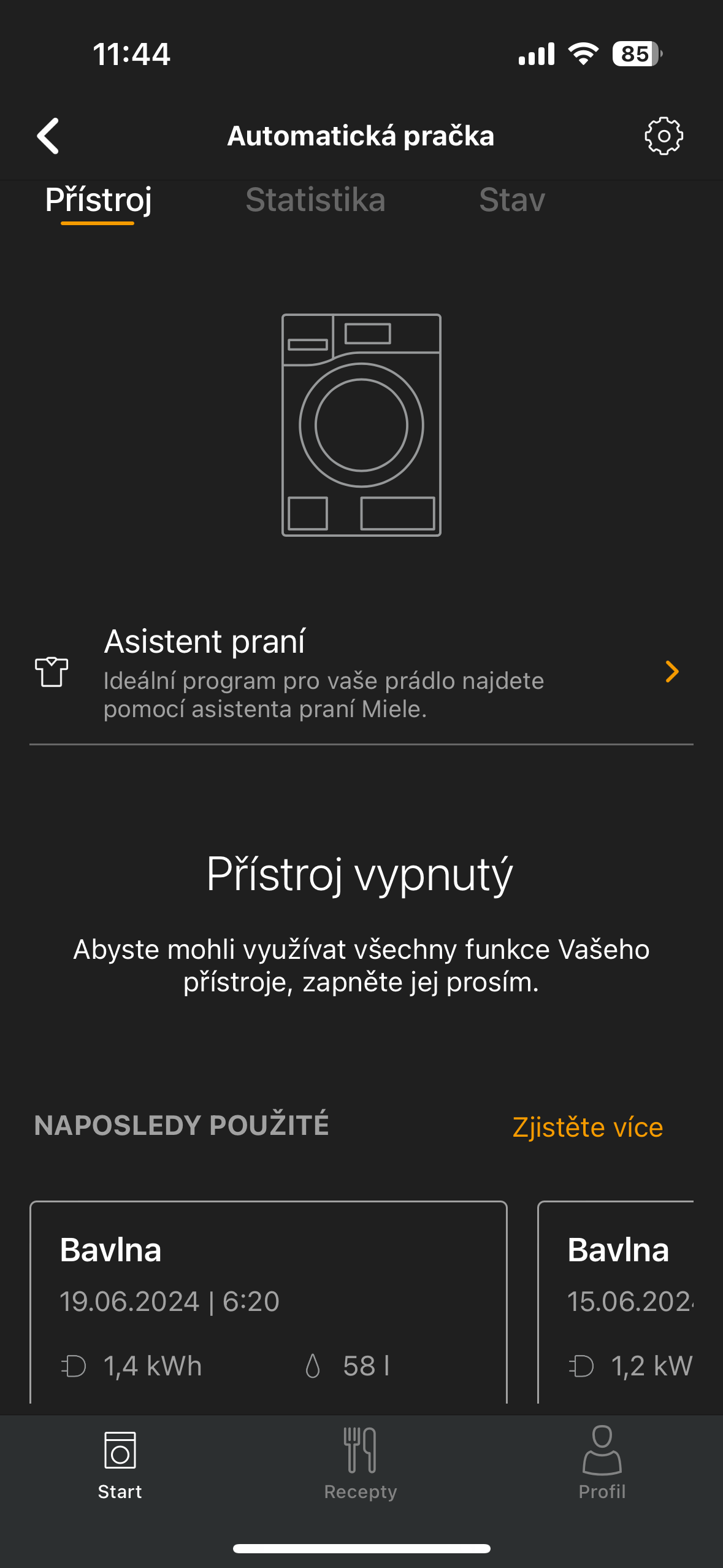 washing machine assistant