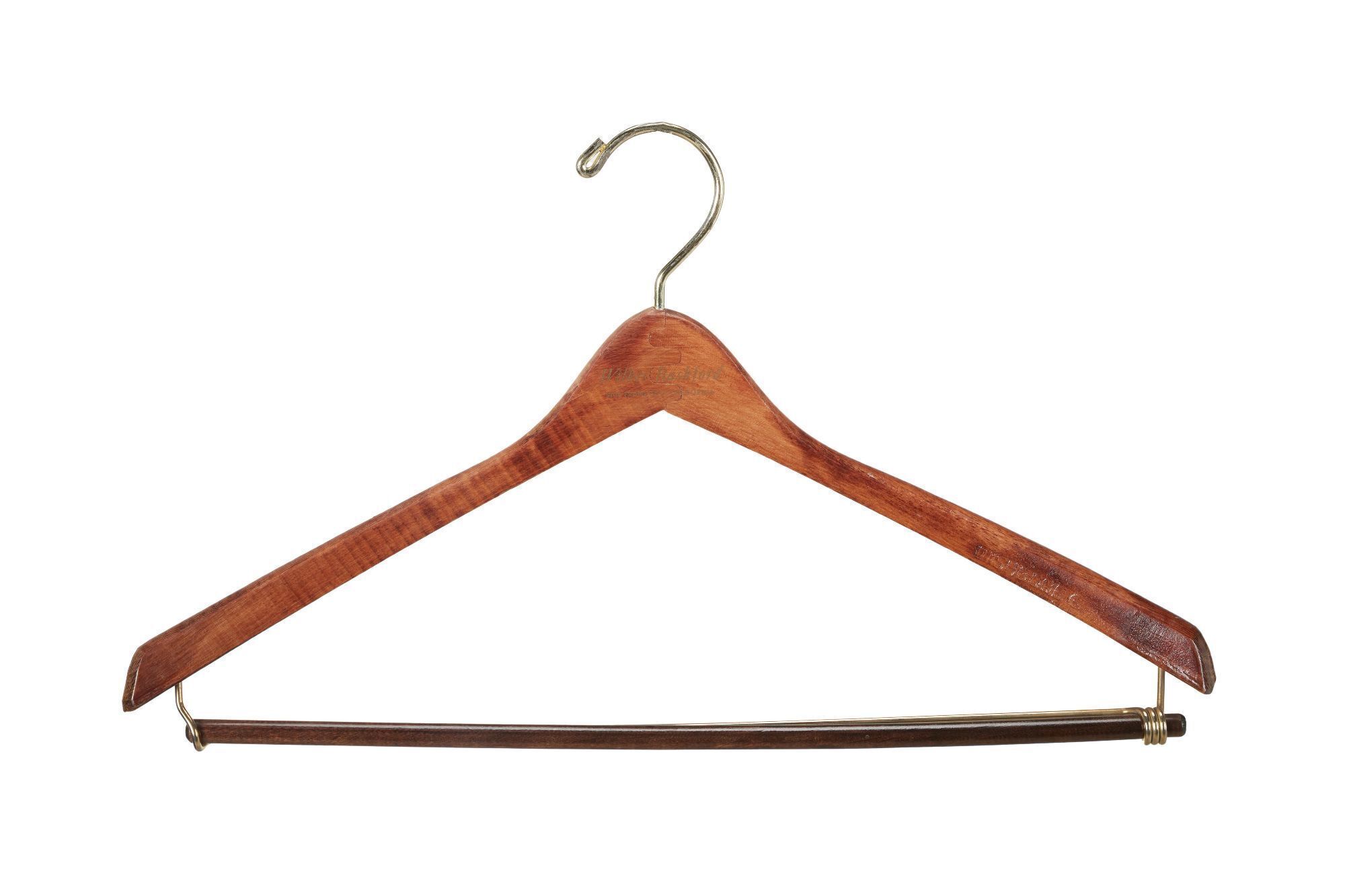 wooden coat hanger