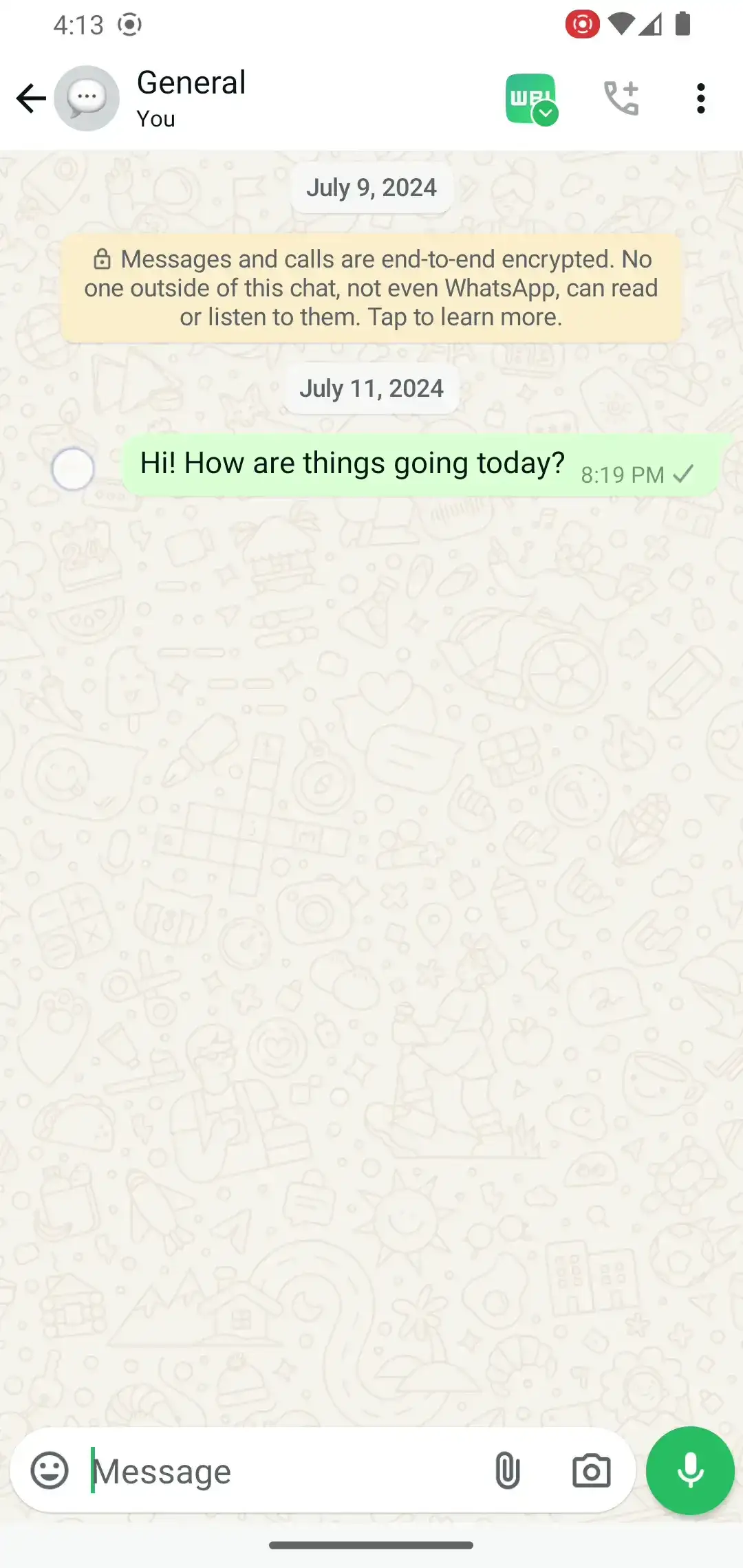 WA_DOUBLE_TAP_TO_REACT_TO_MESSAGE_FEATURE_ANDROID DUBBELKLICK FÖR ATT REAGERA PÅ MEDDELANDEFUNKTIONEN ANDROID