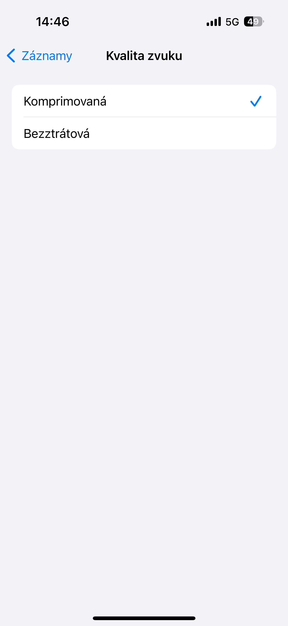 audio quality settings