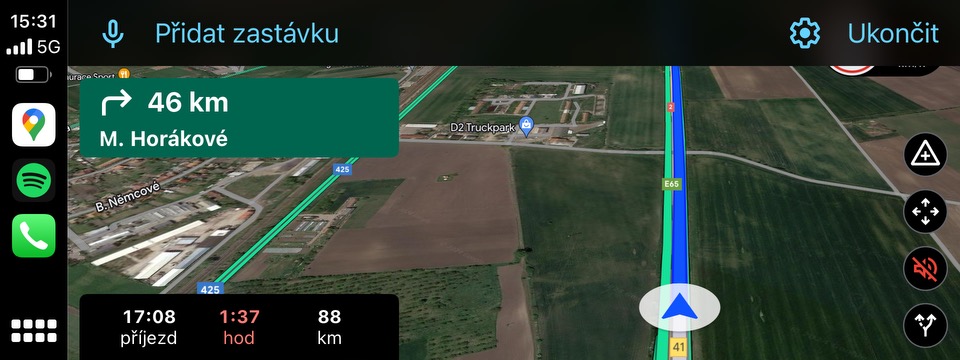 carplay navigation map