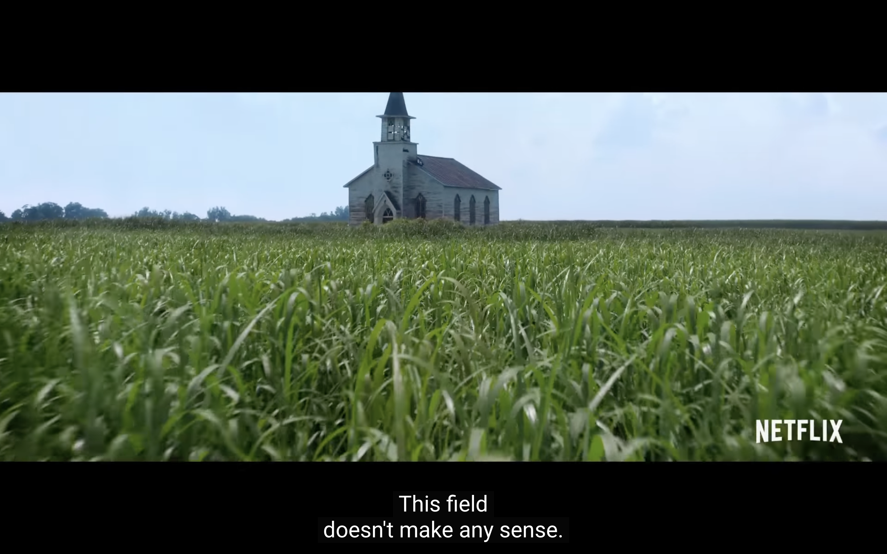 church in field netflix