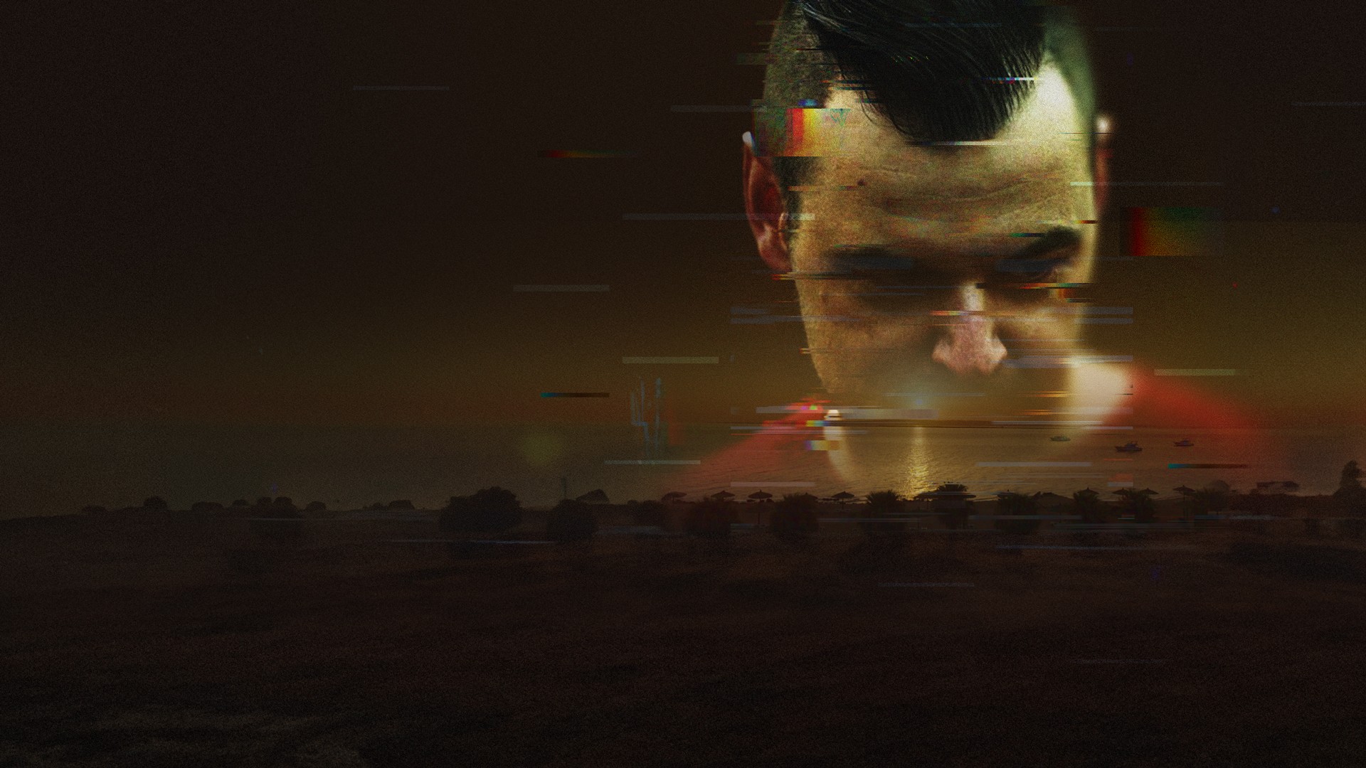 glitch effect male face glitch effect male face