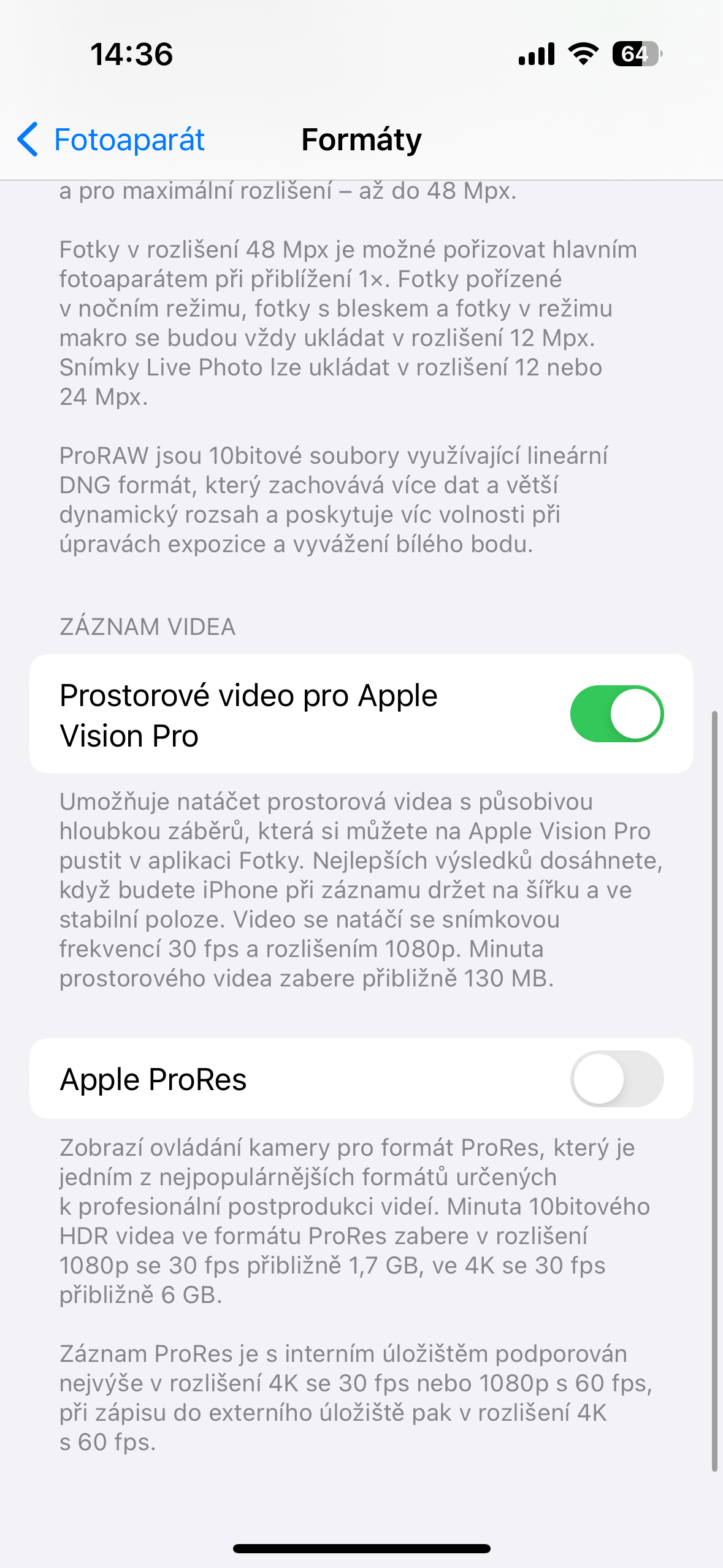 iphone camera settings