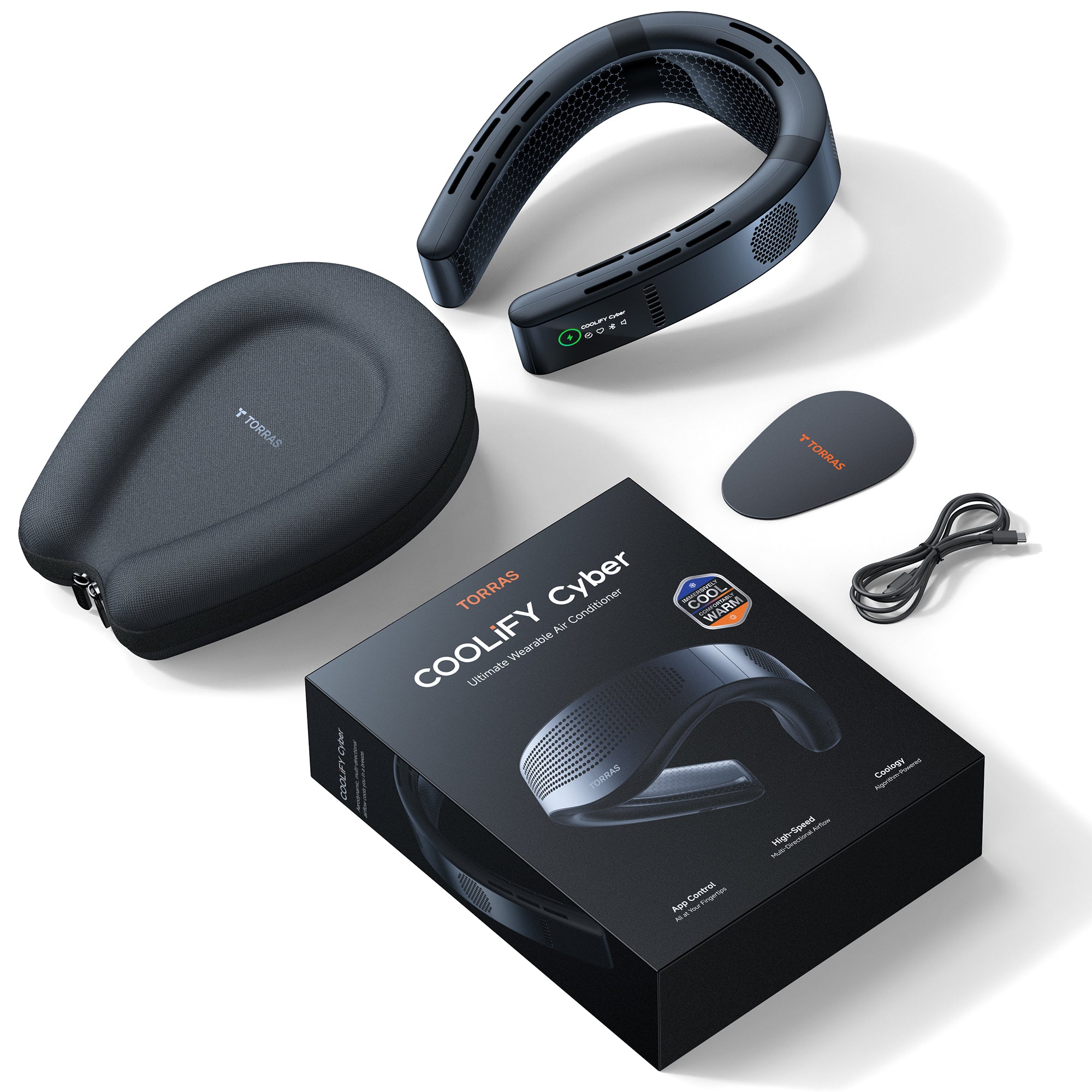 neck cooler packaging and accessories