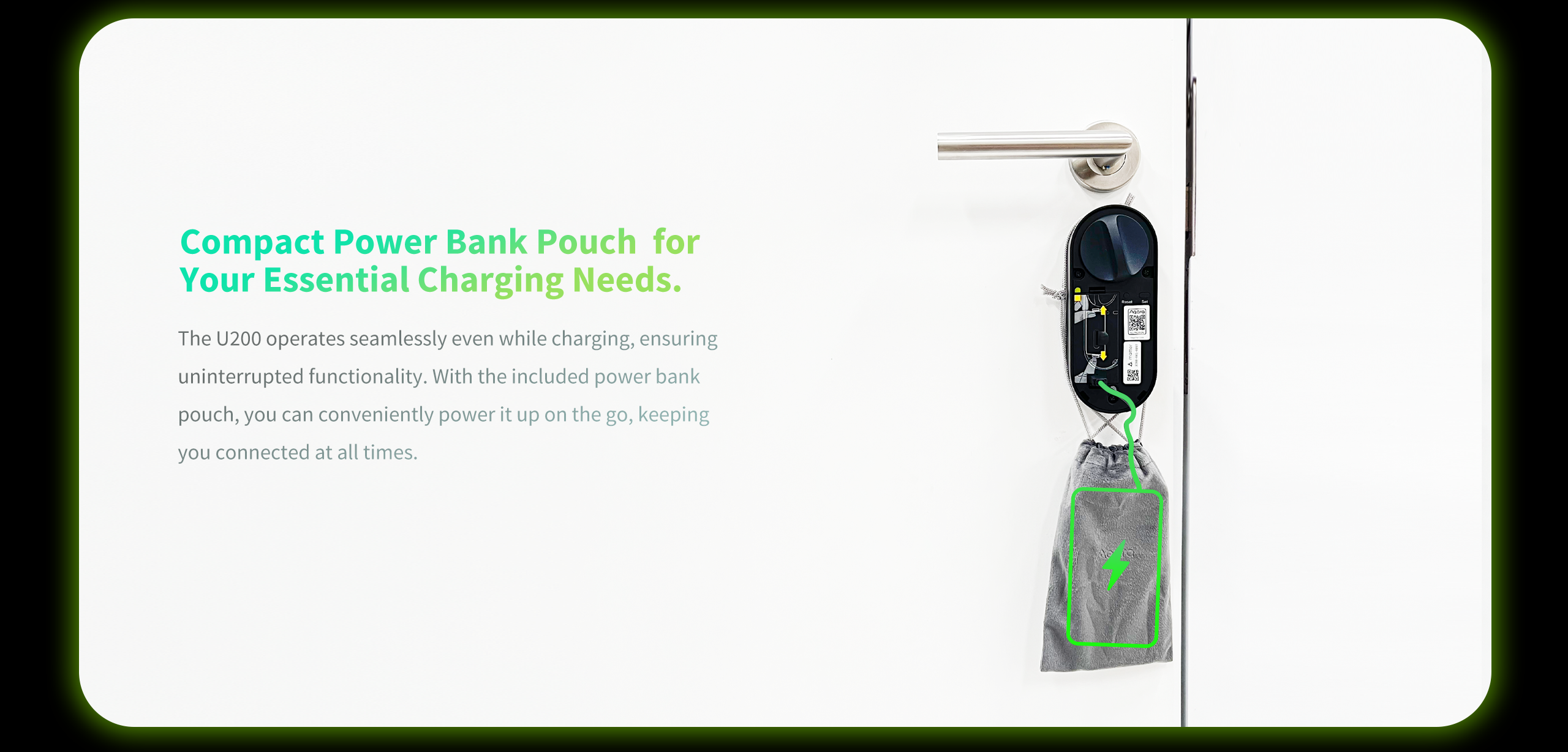power bank pouch door