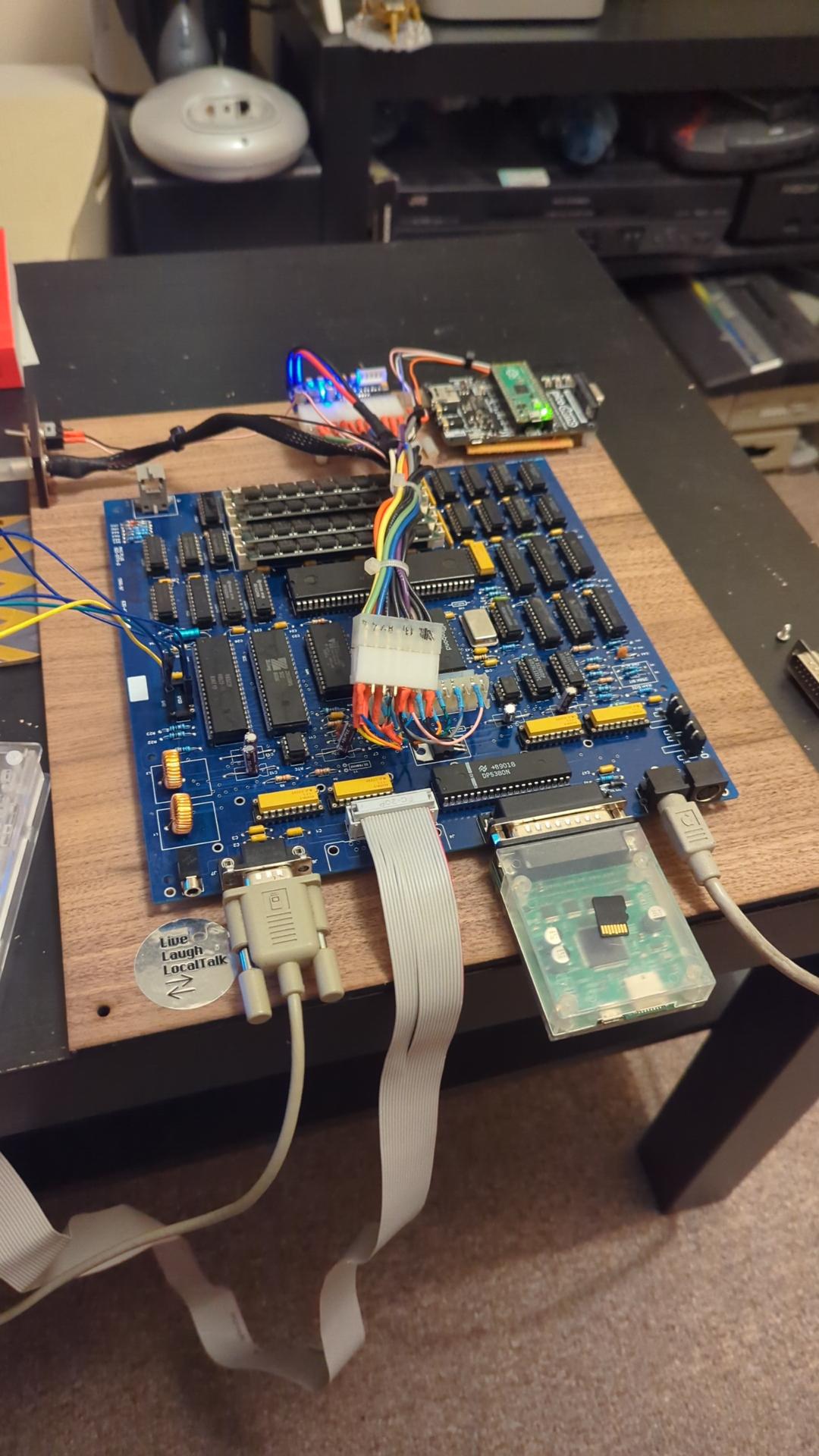 retro circuit board setup