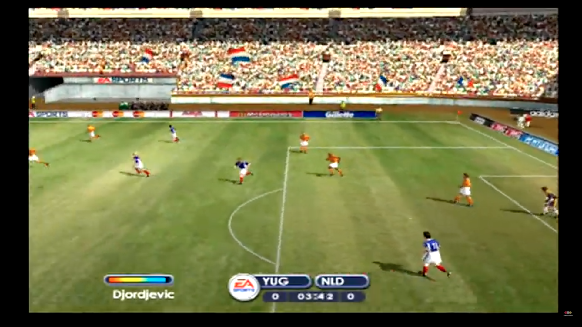 retro soccer video game