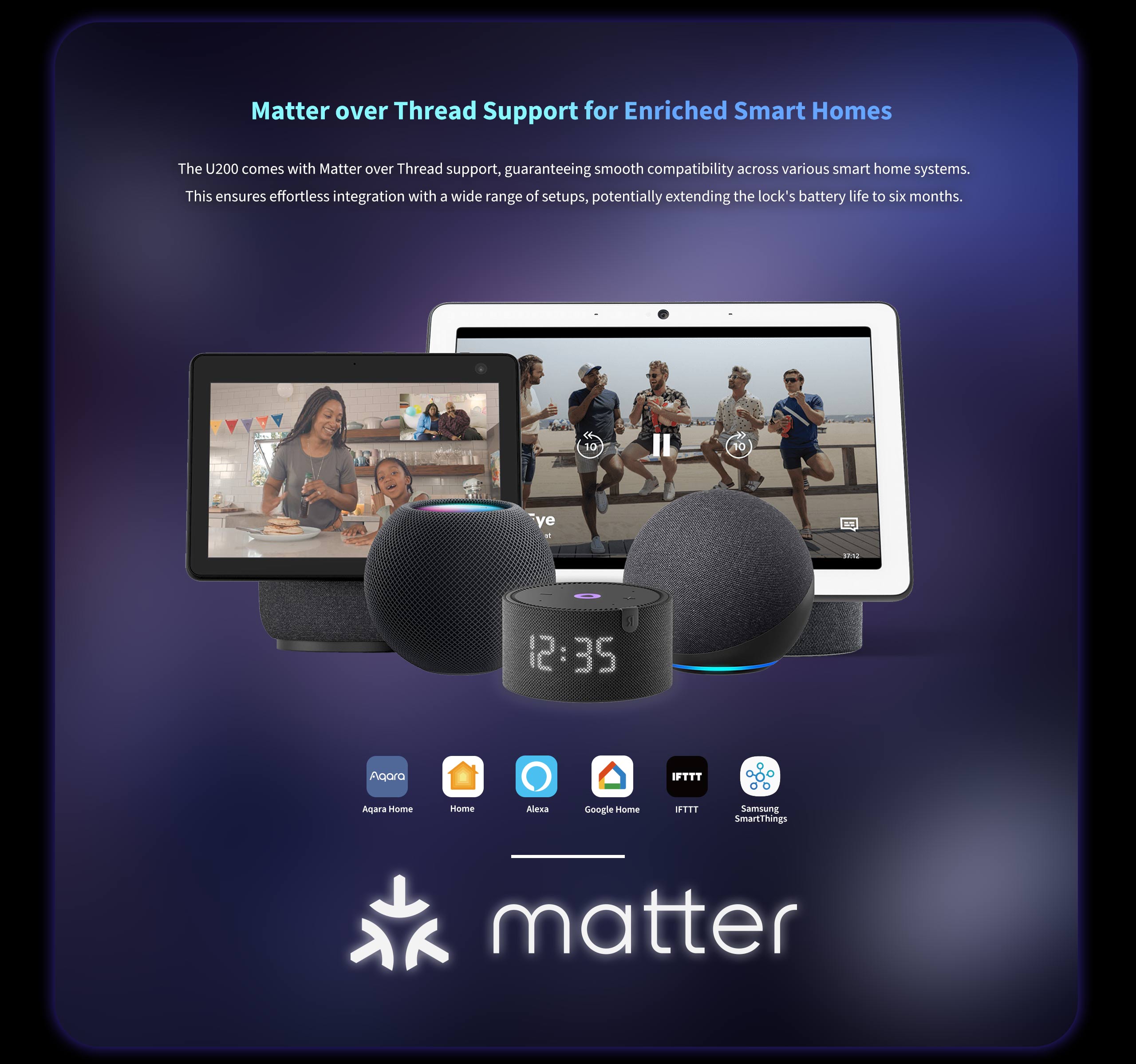 smart home devices display