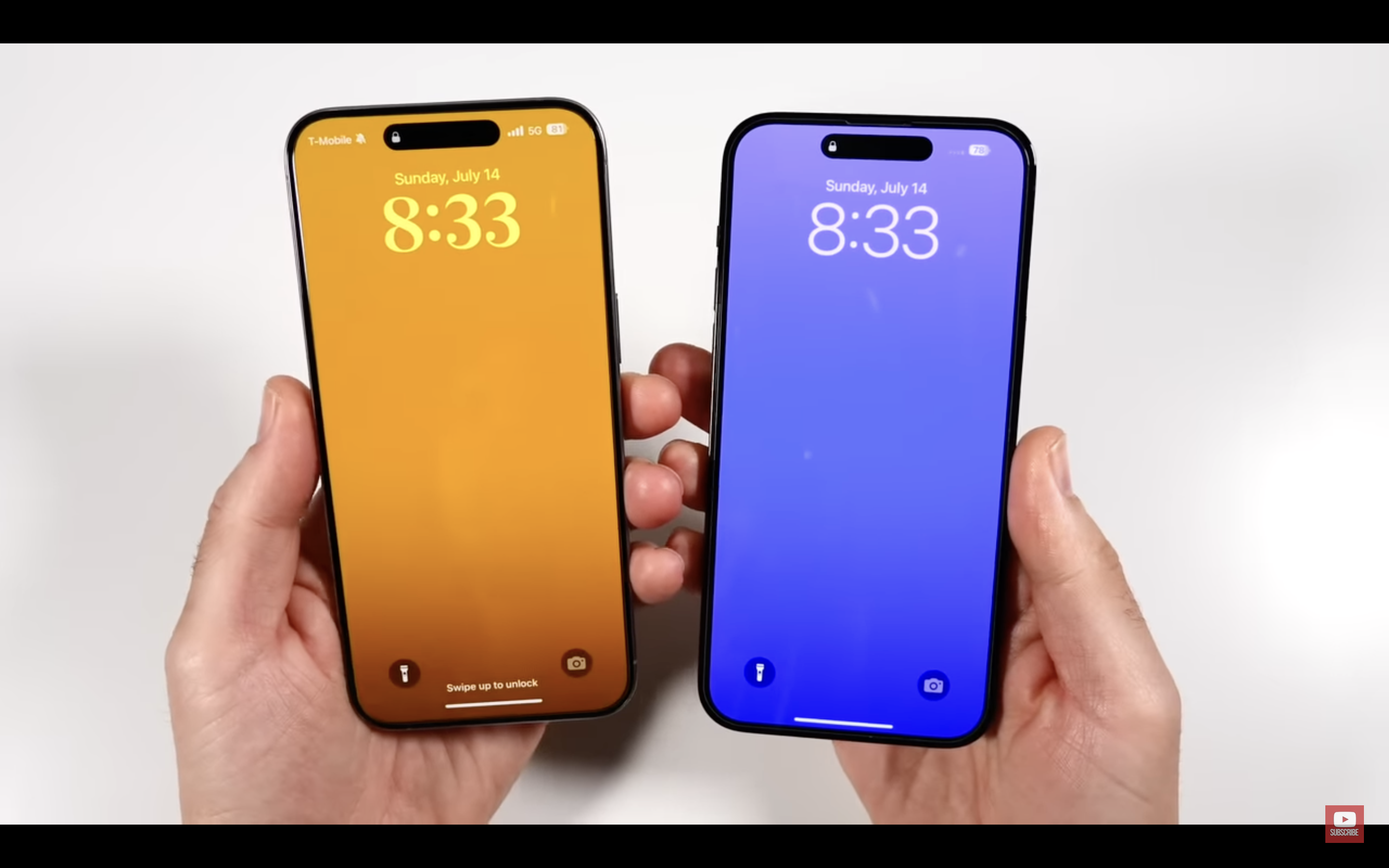 smartphones comparison display
