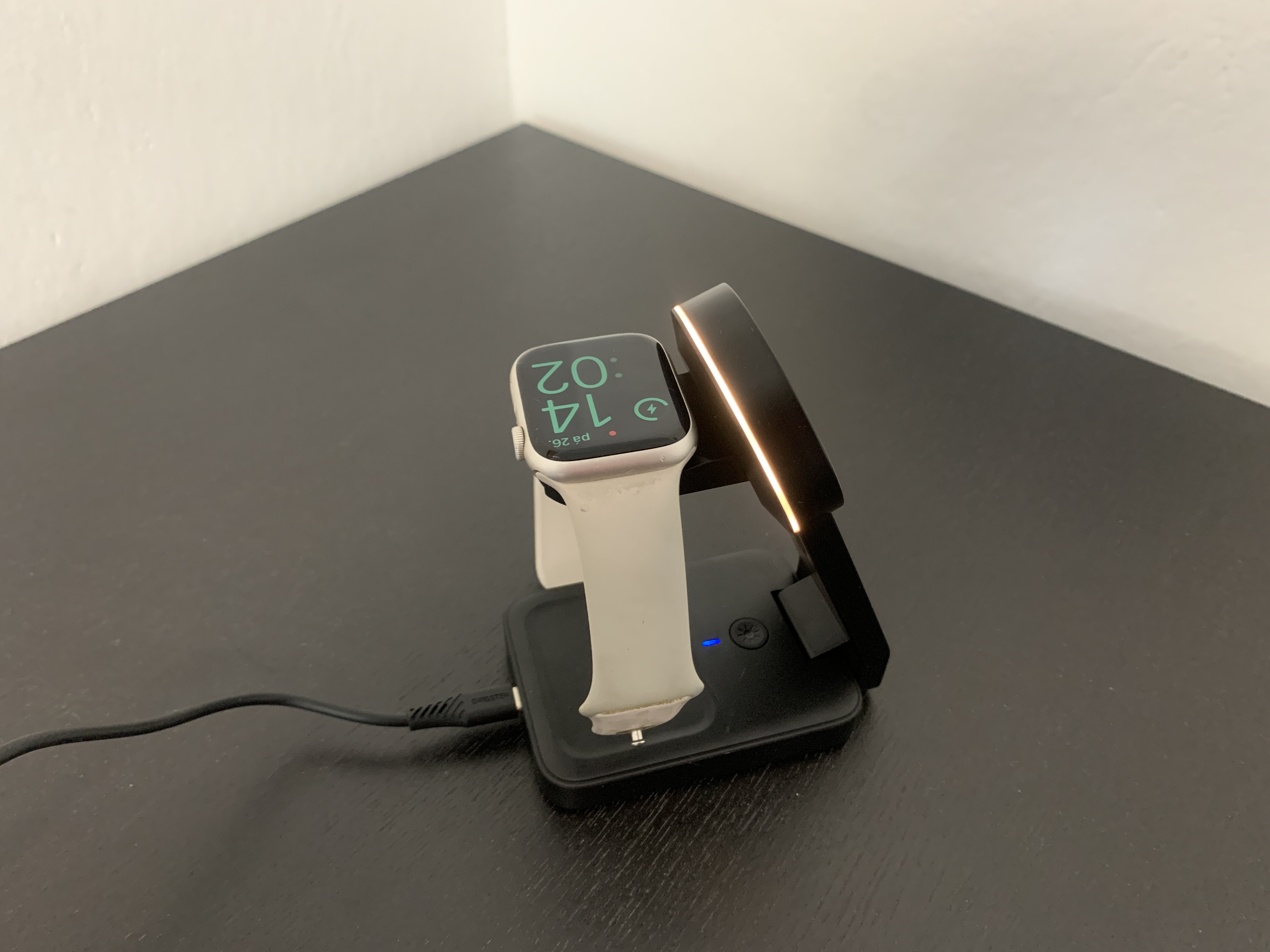 smartwatch on wireless charger