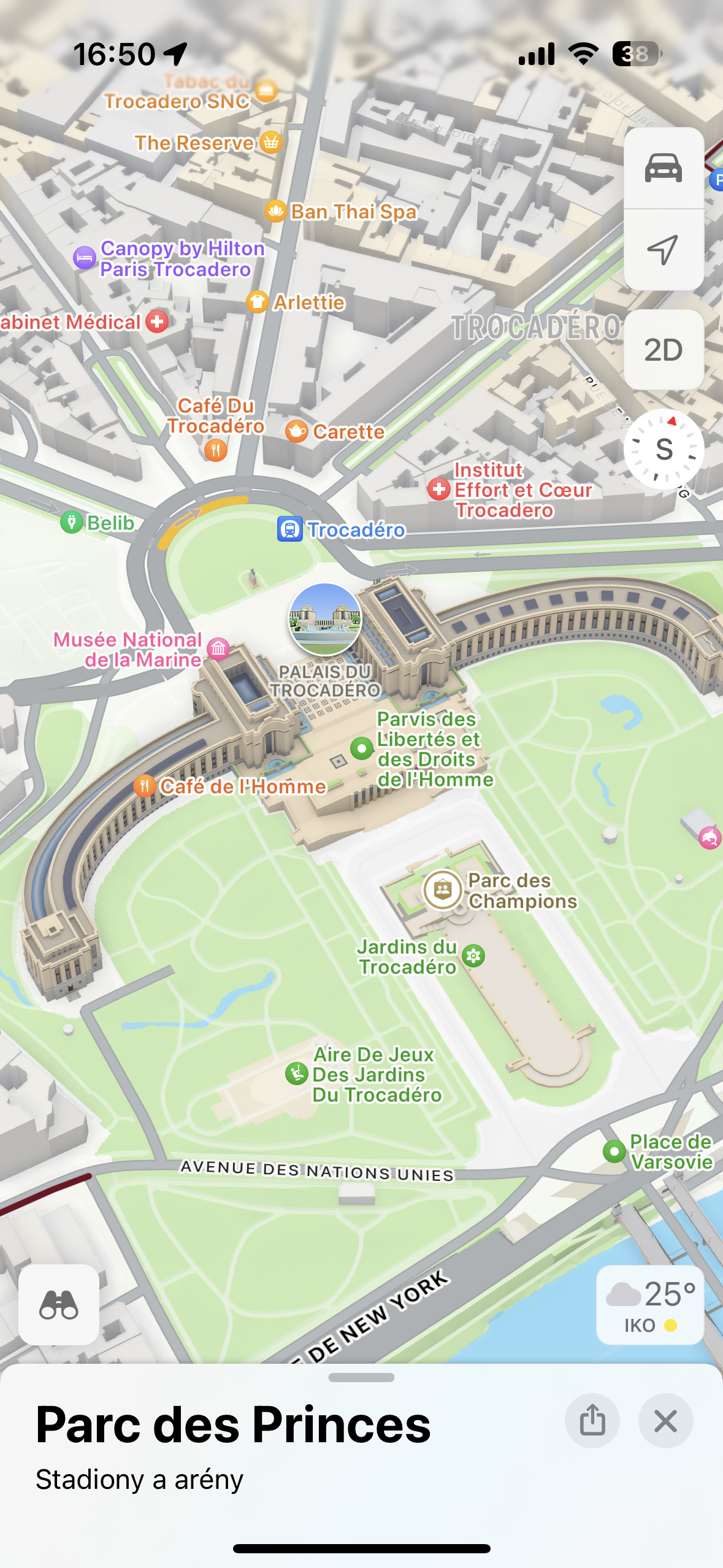 trocadero gardens map view