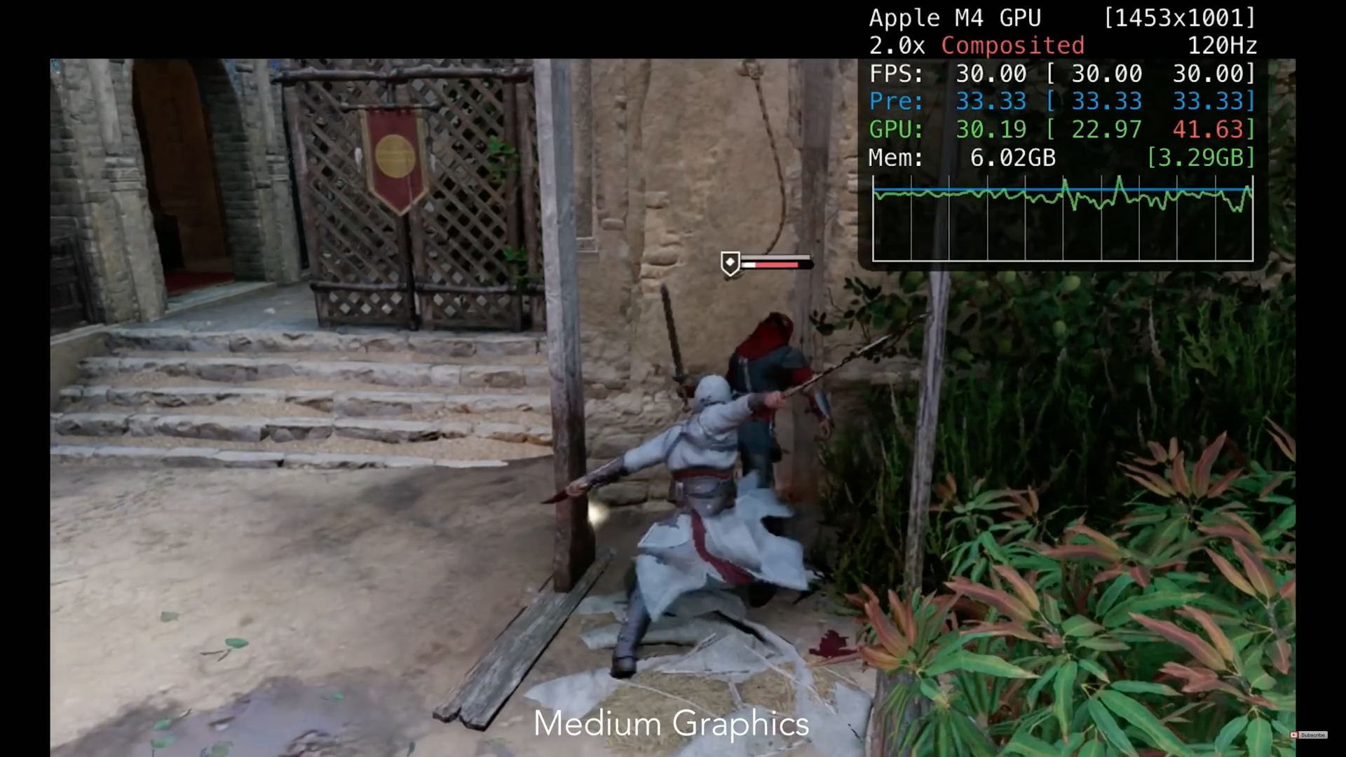 video game action scene