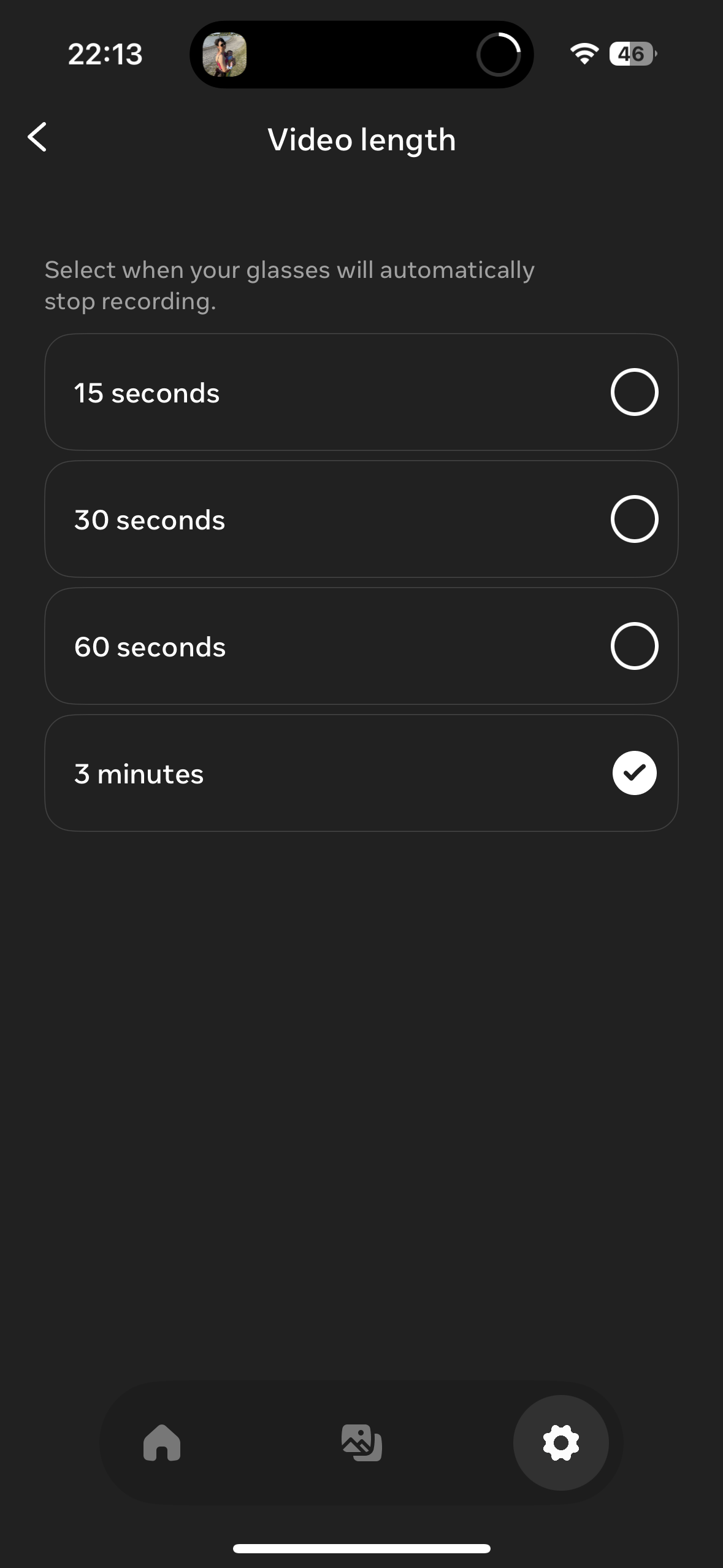video length options