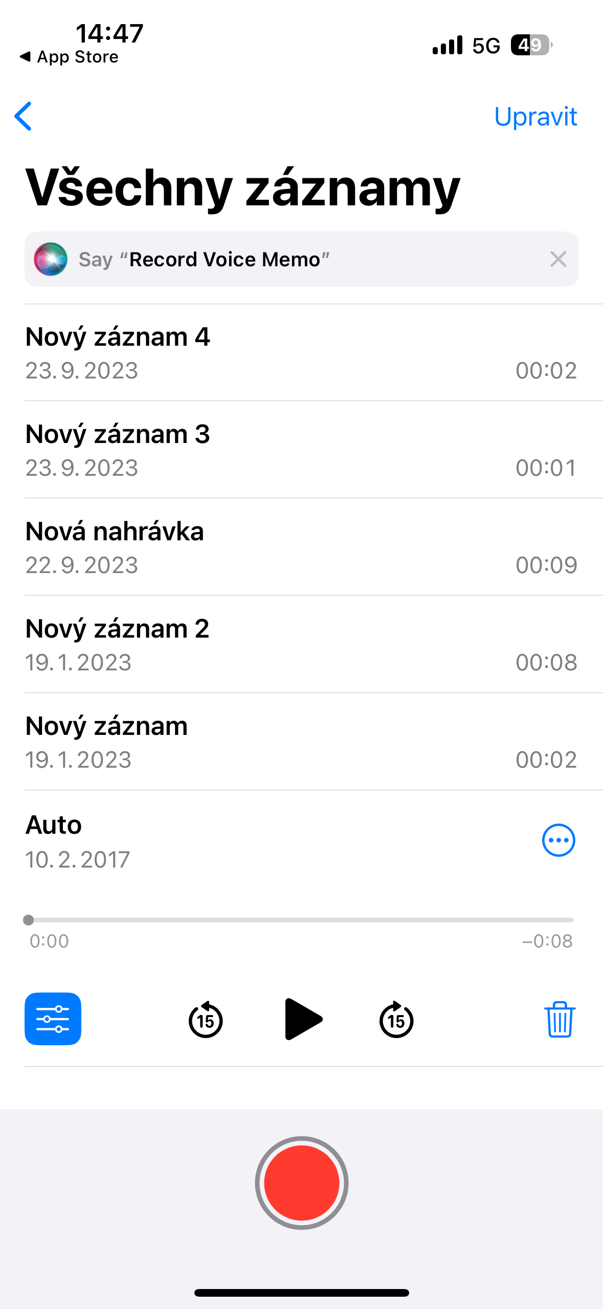 voice memo recordings