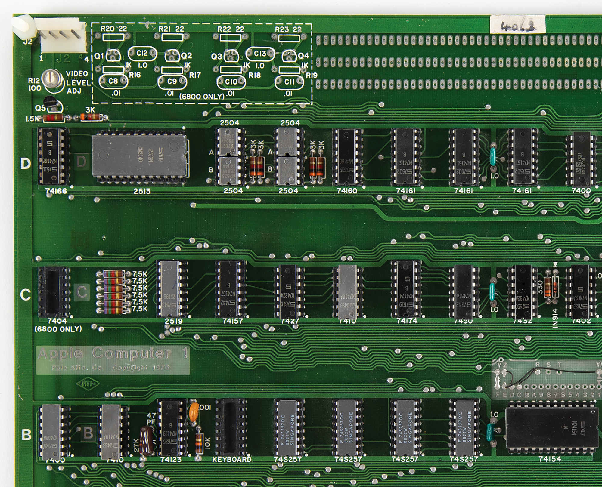 apple 1 circuit detail