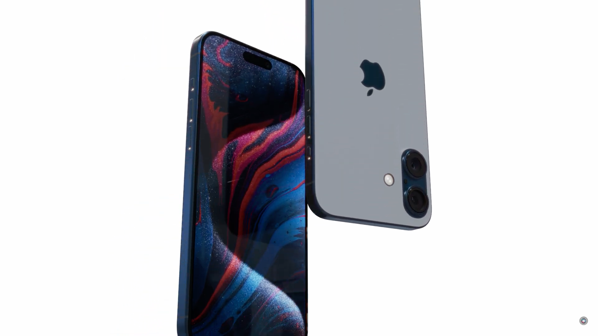 blue iphone dual camera display