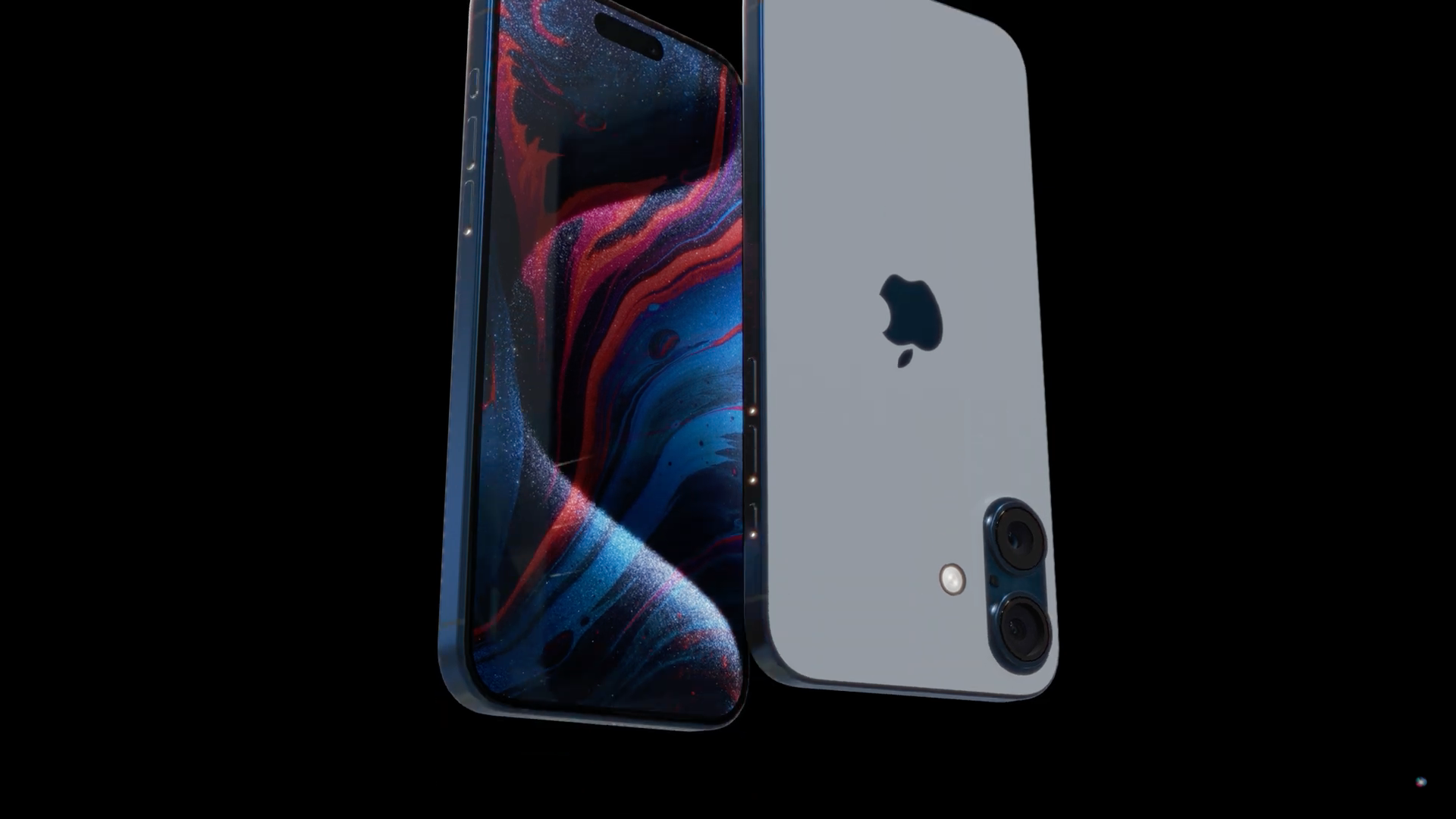 blue iphone dual camera