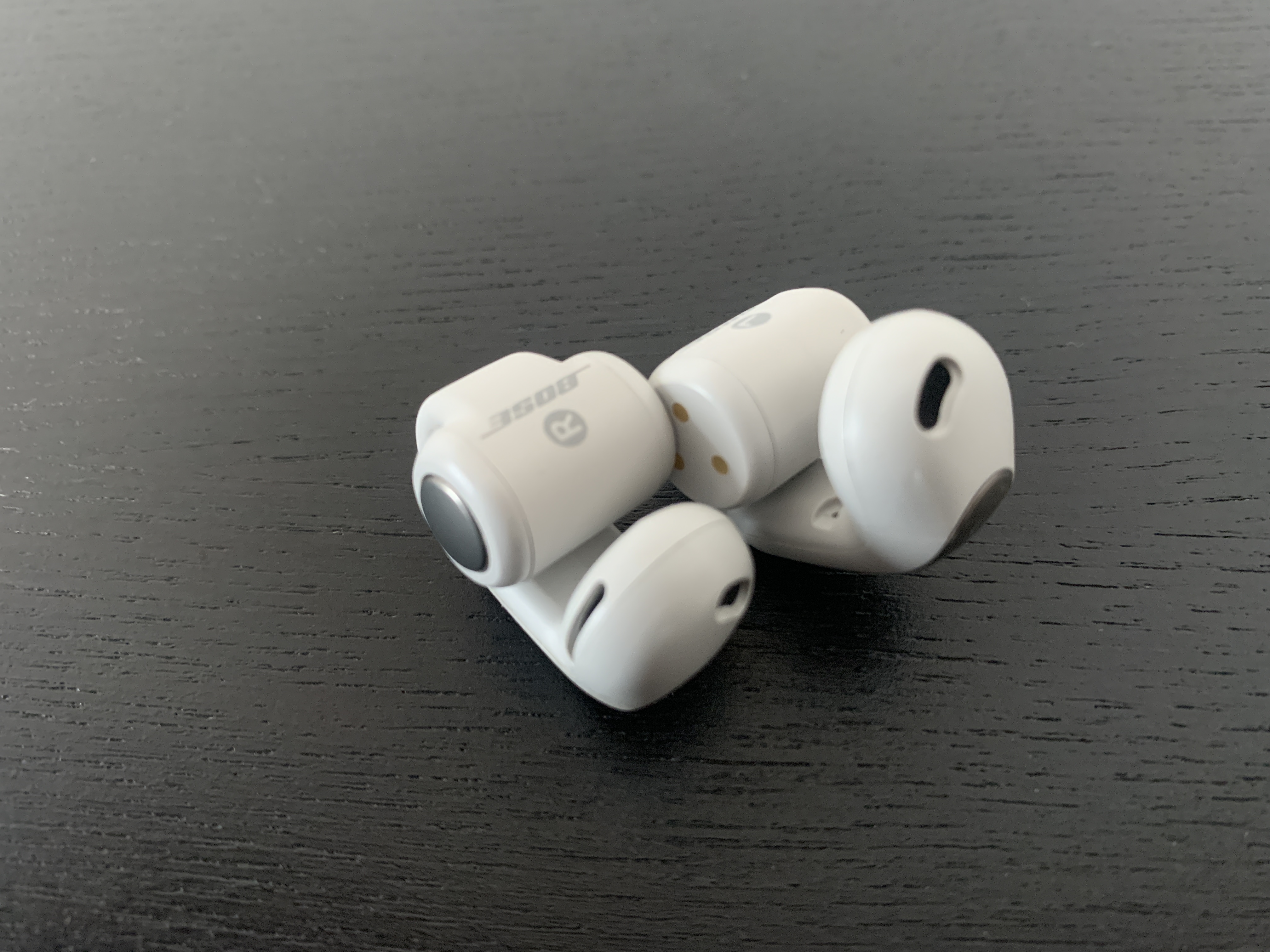 bose earbuds pair closeup