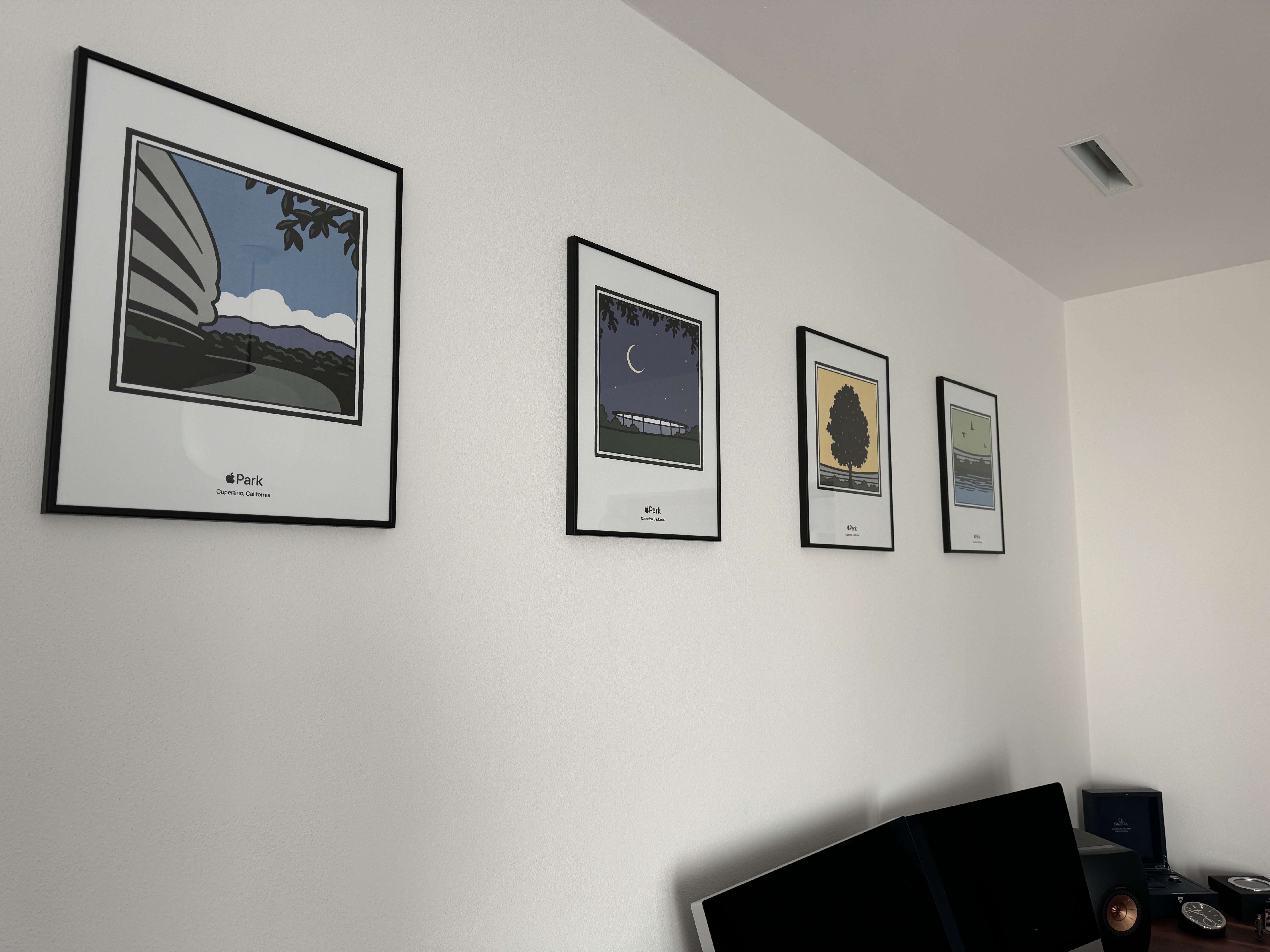 close up wall art display