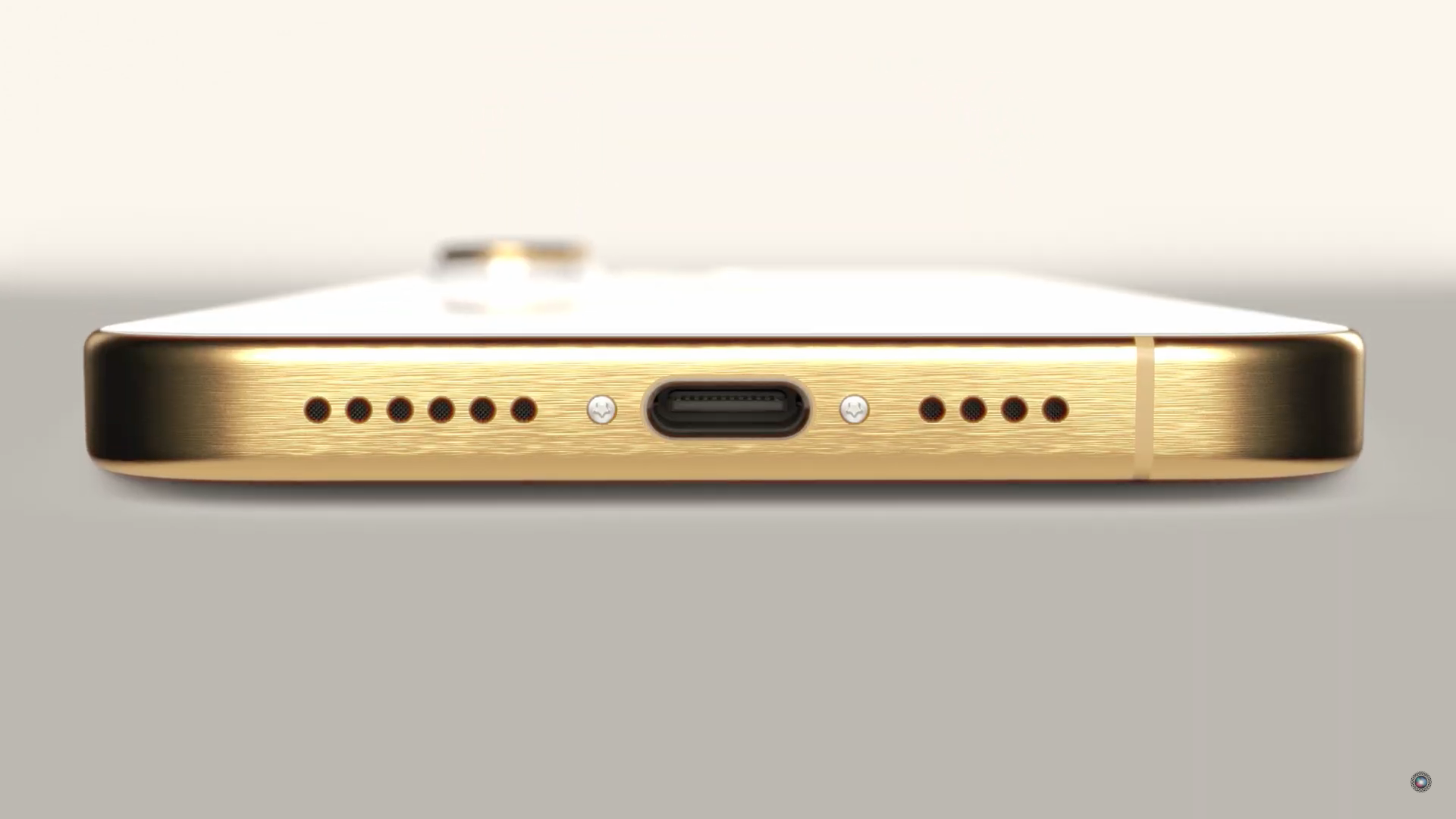 gold iphone usb c port