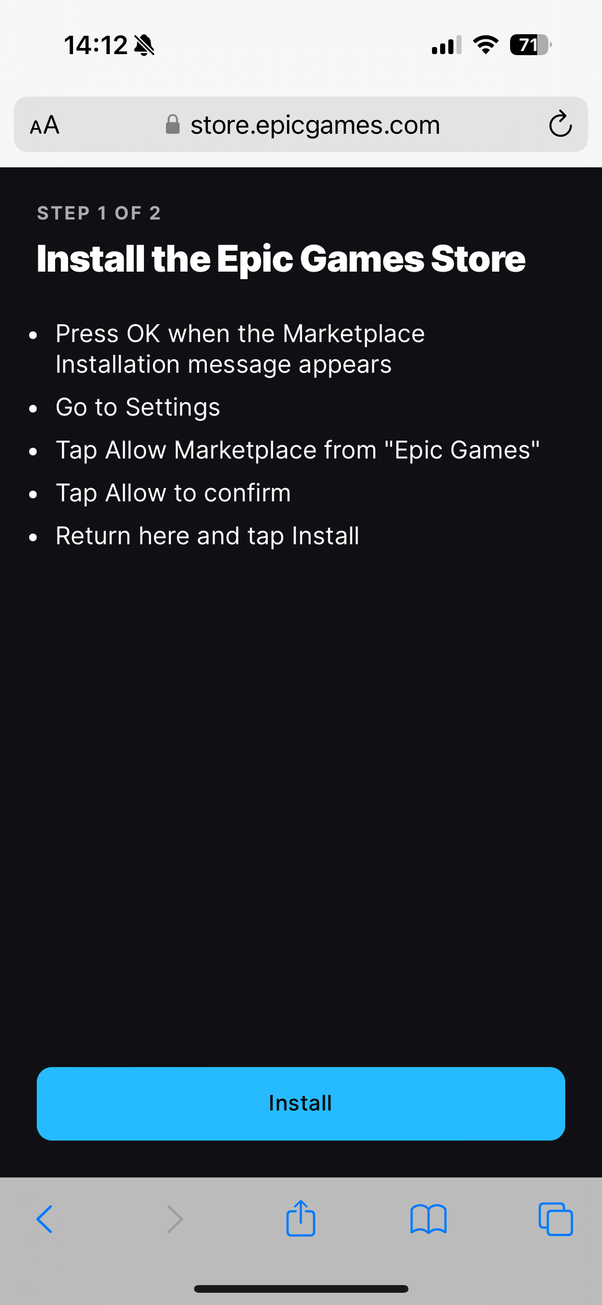 install epic games store instructions