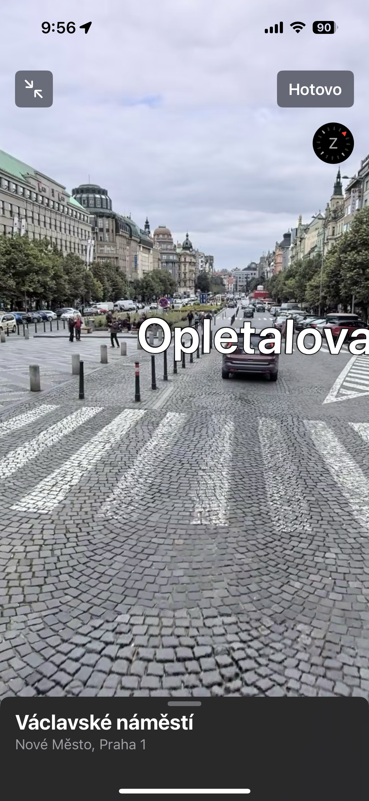 prague wenceslas square street view