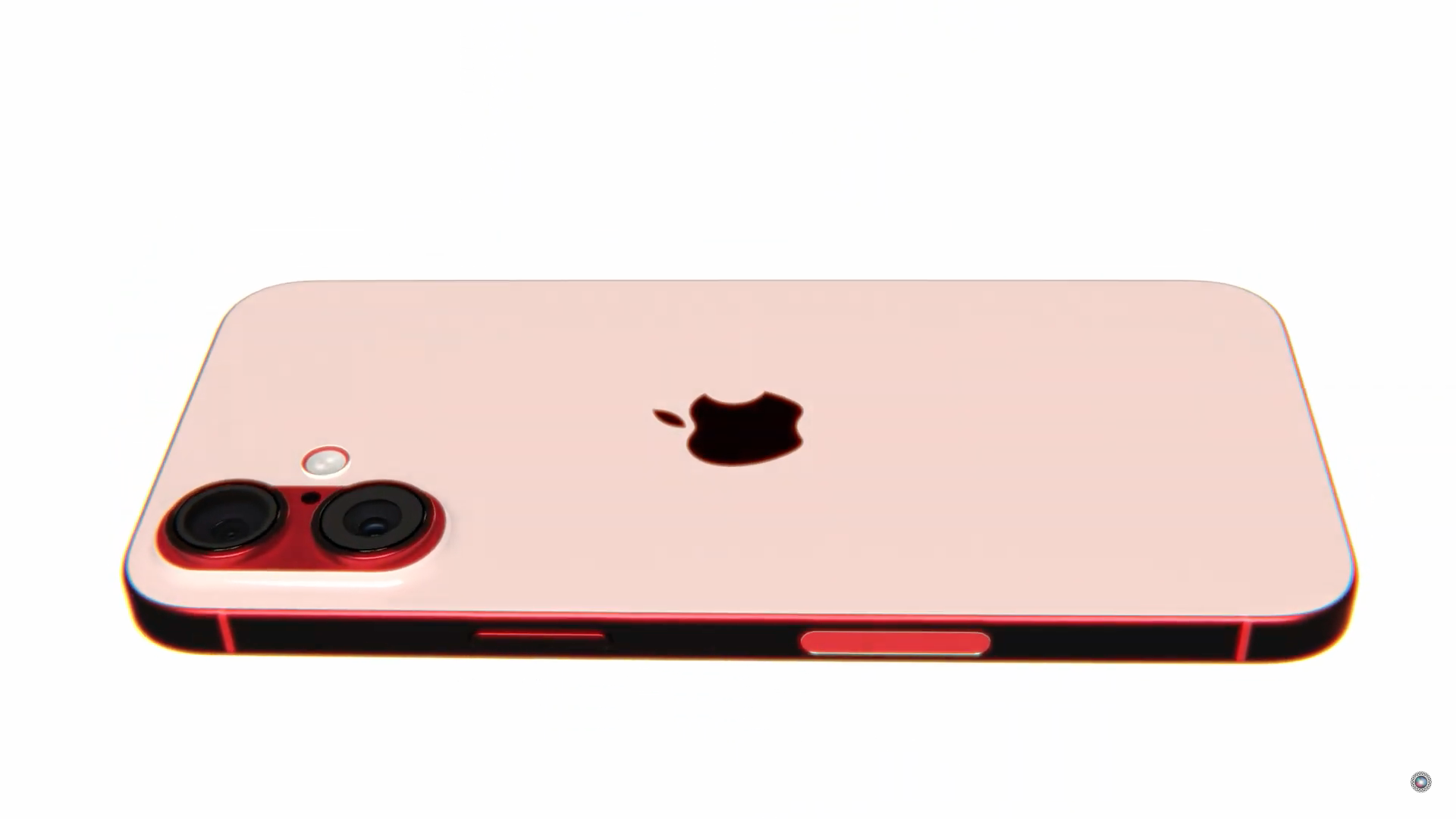 red iphone back view