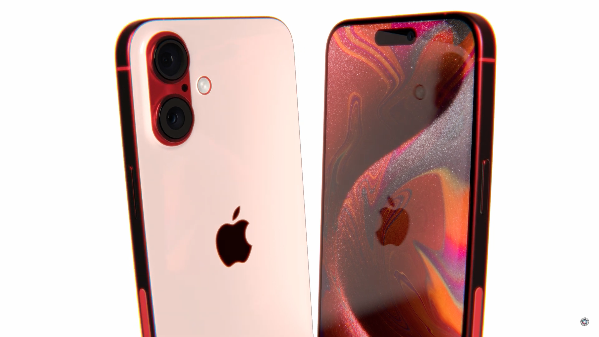 red iphone dual camera display