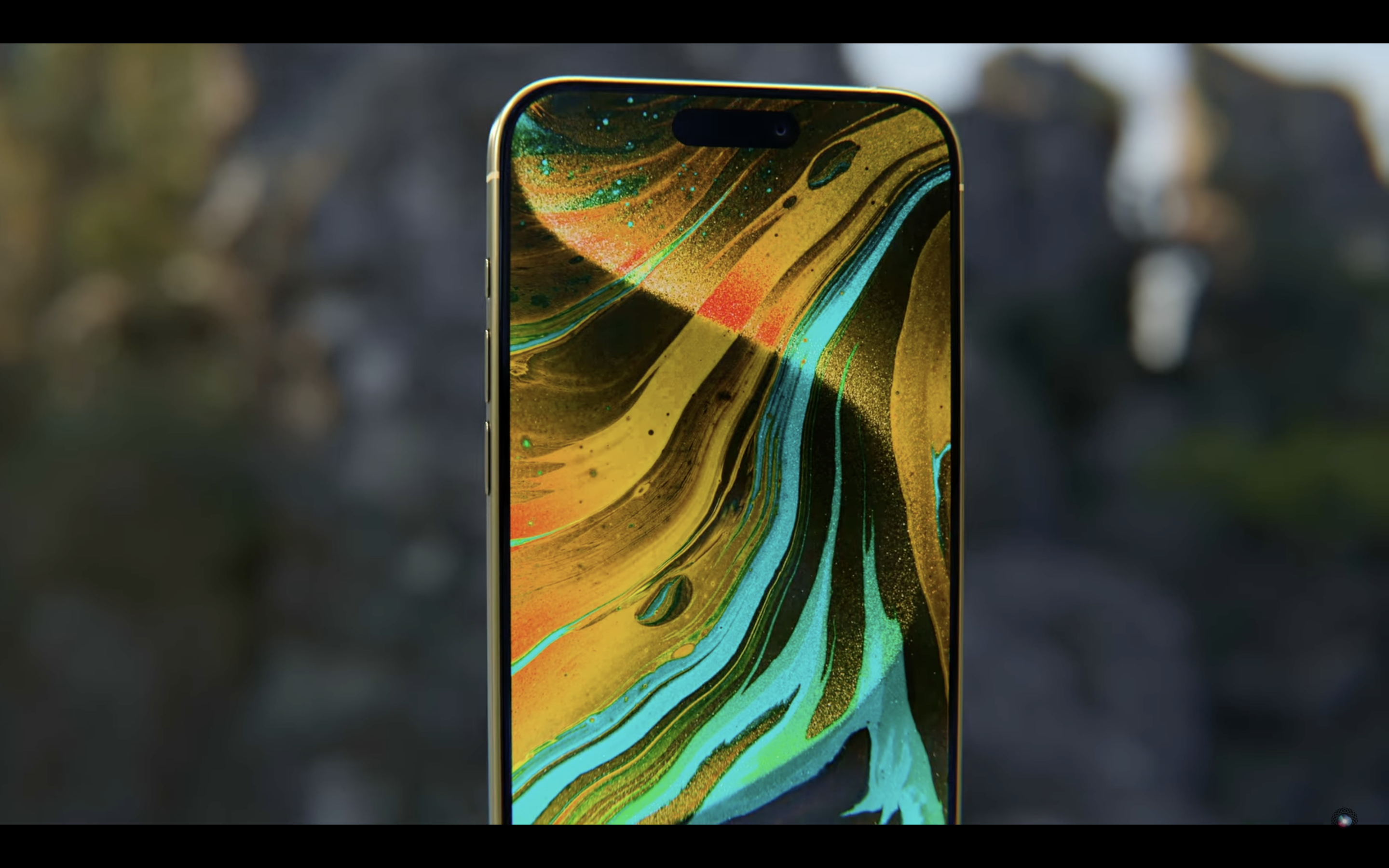 smartphone display art closeup