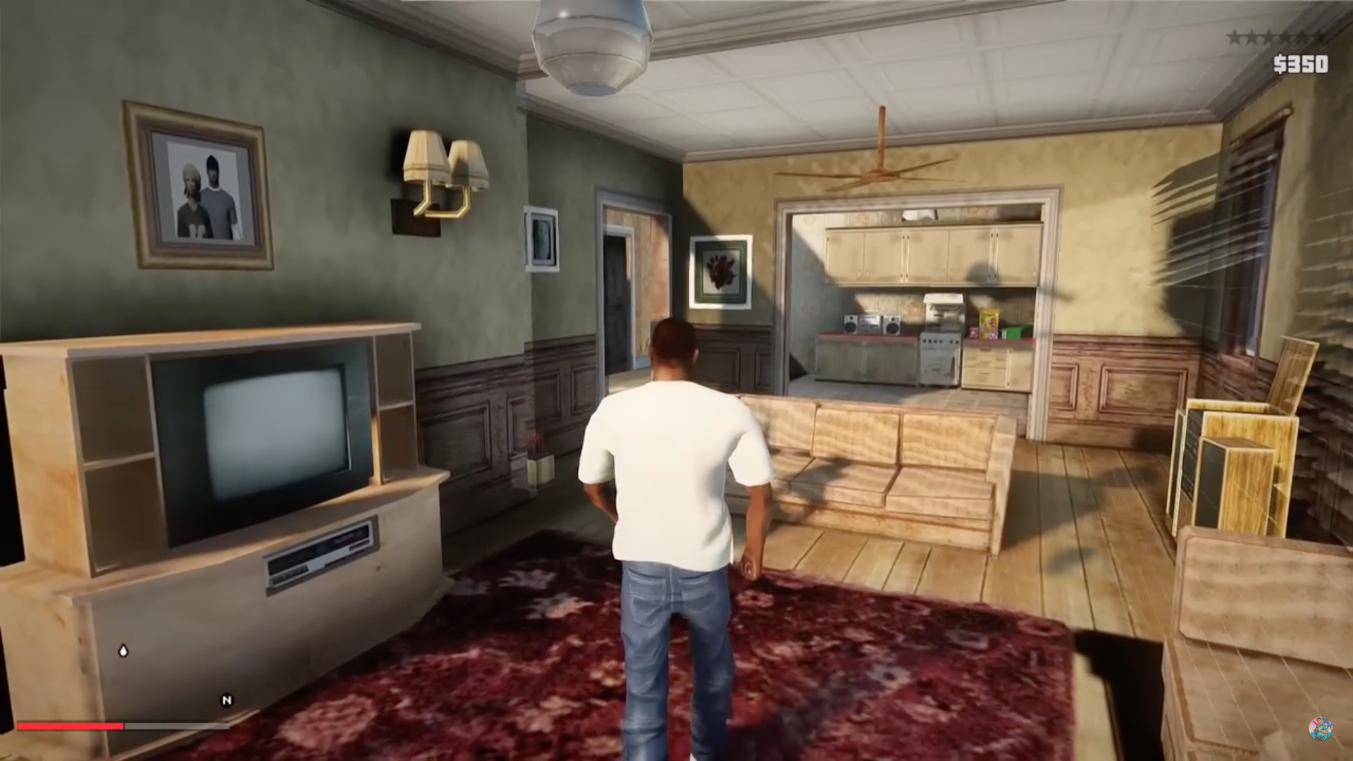 video game living room scene