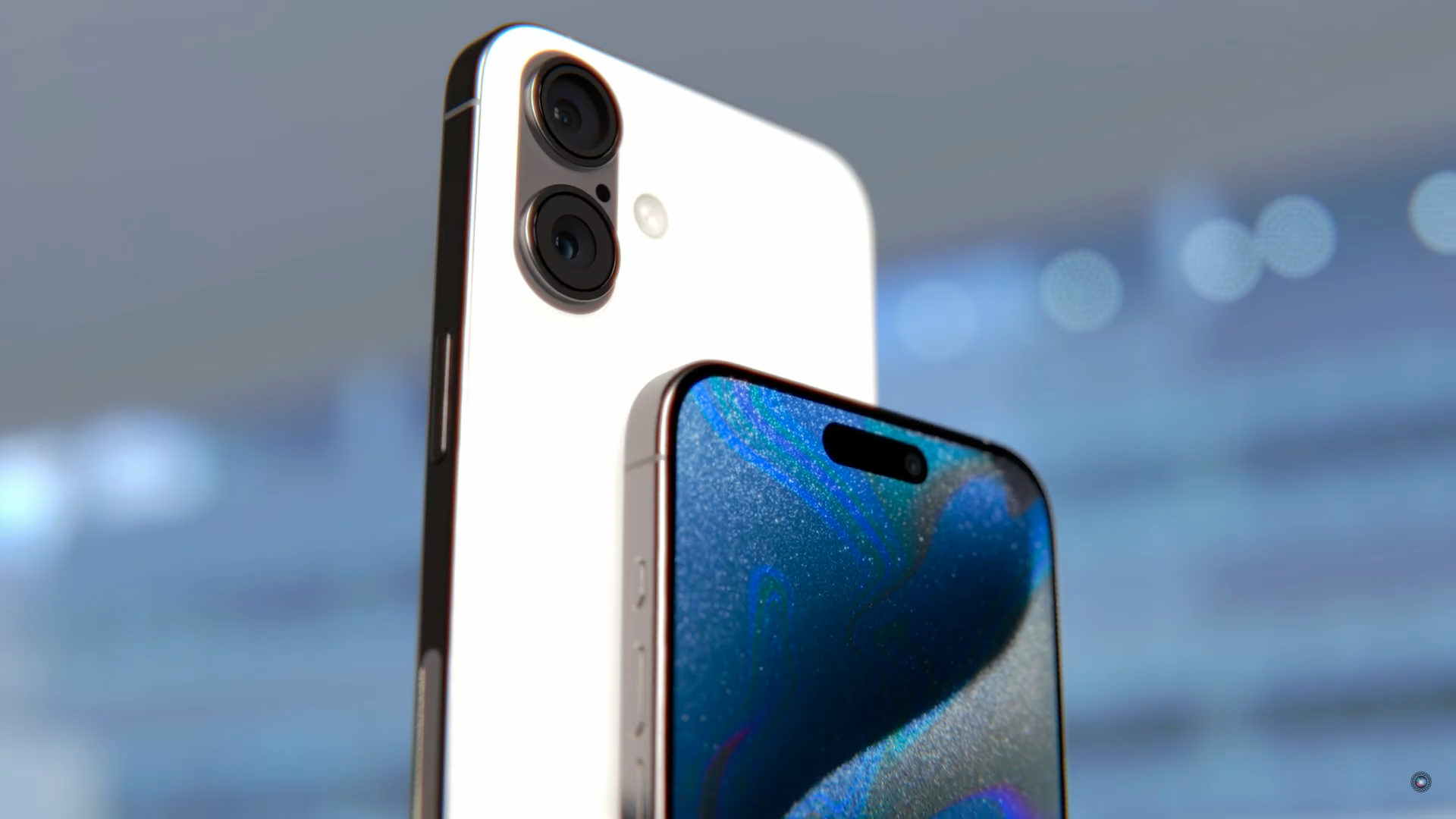 white iphone dual camera display