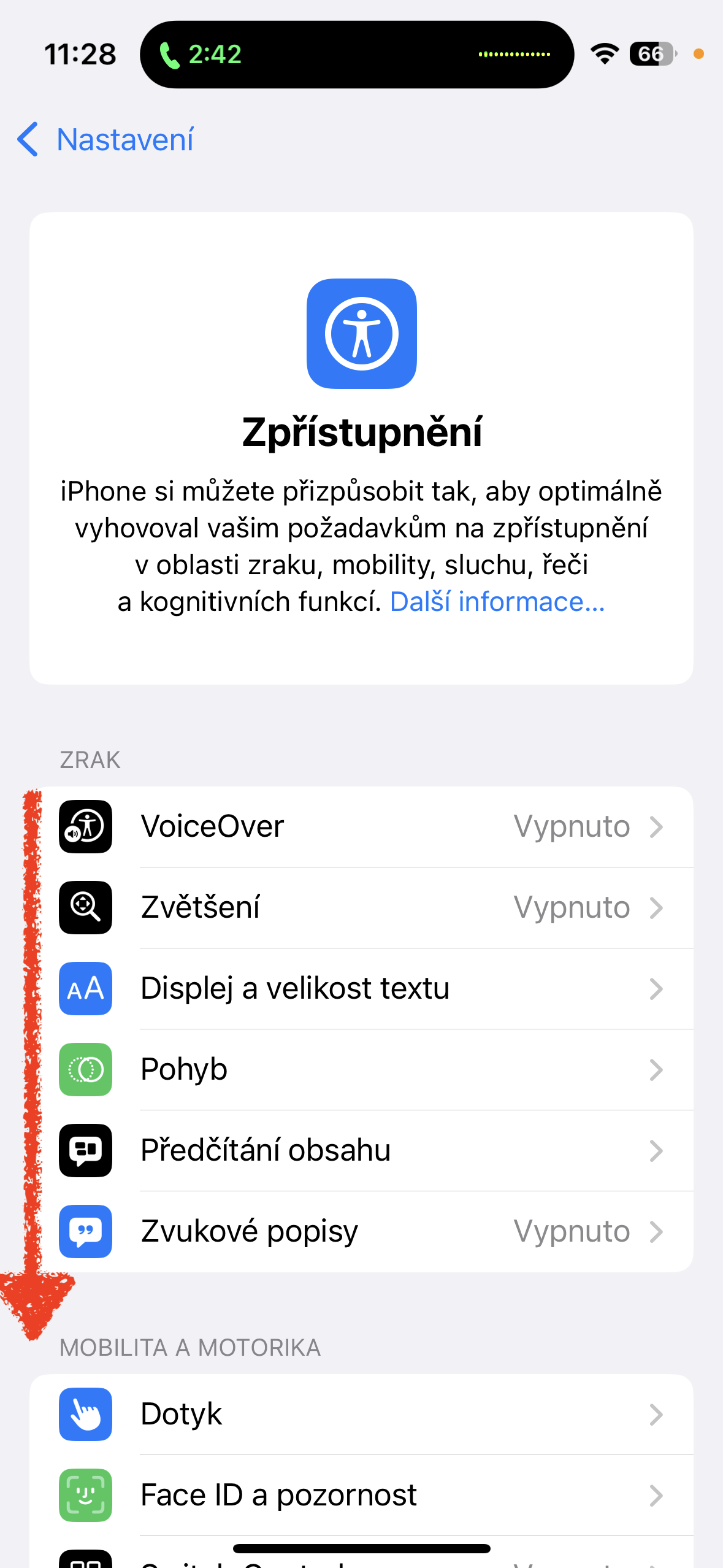 accessibility settings overview