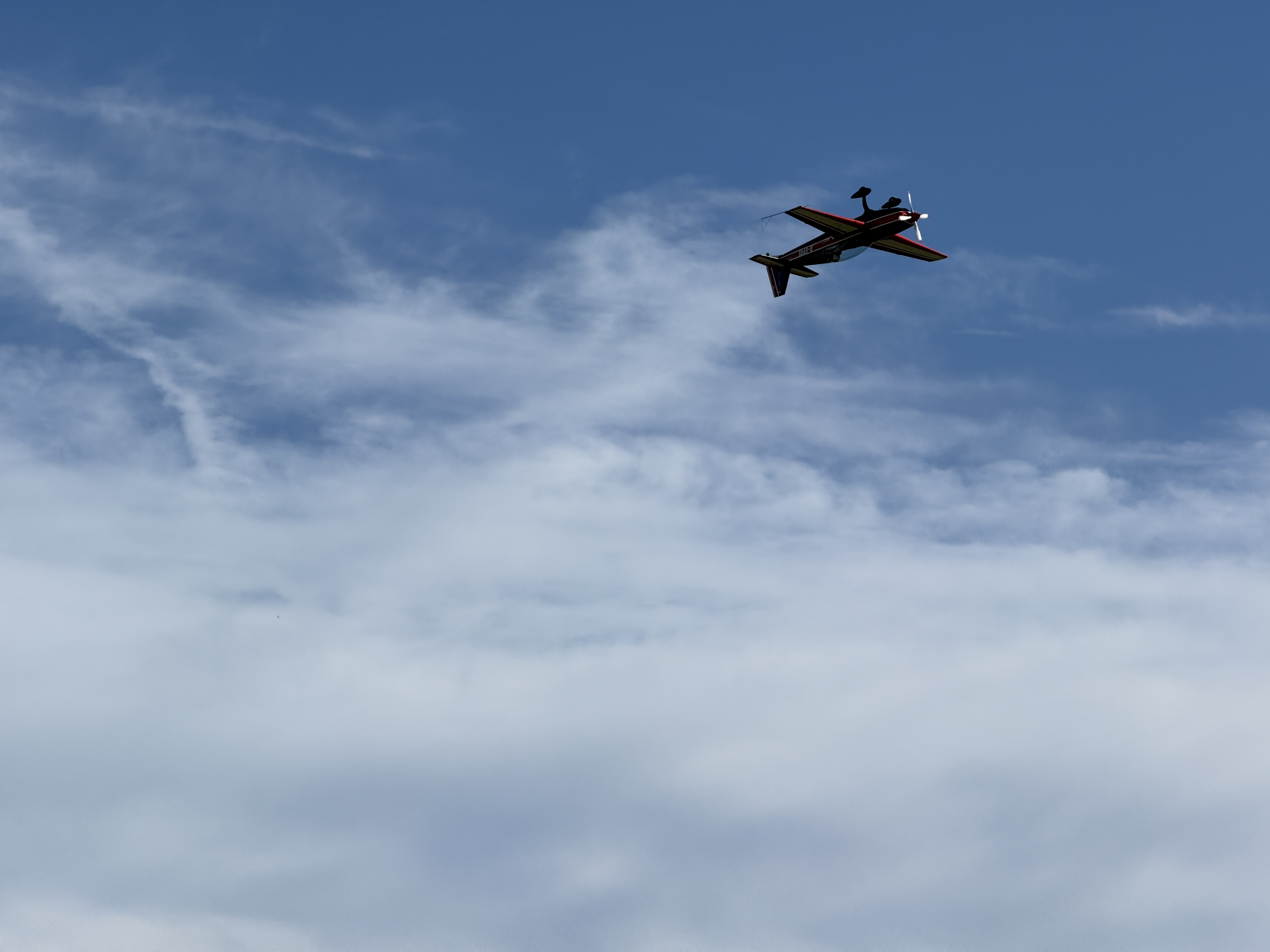 airplane high altitude clouds