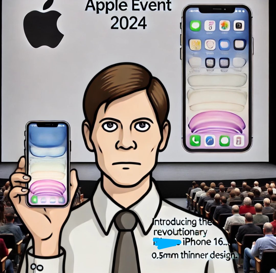 apple event 2024 cartoon
