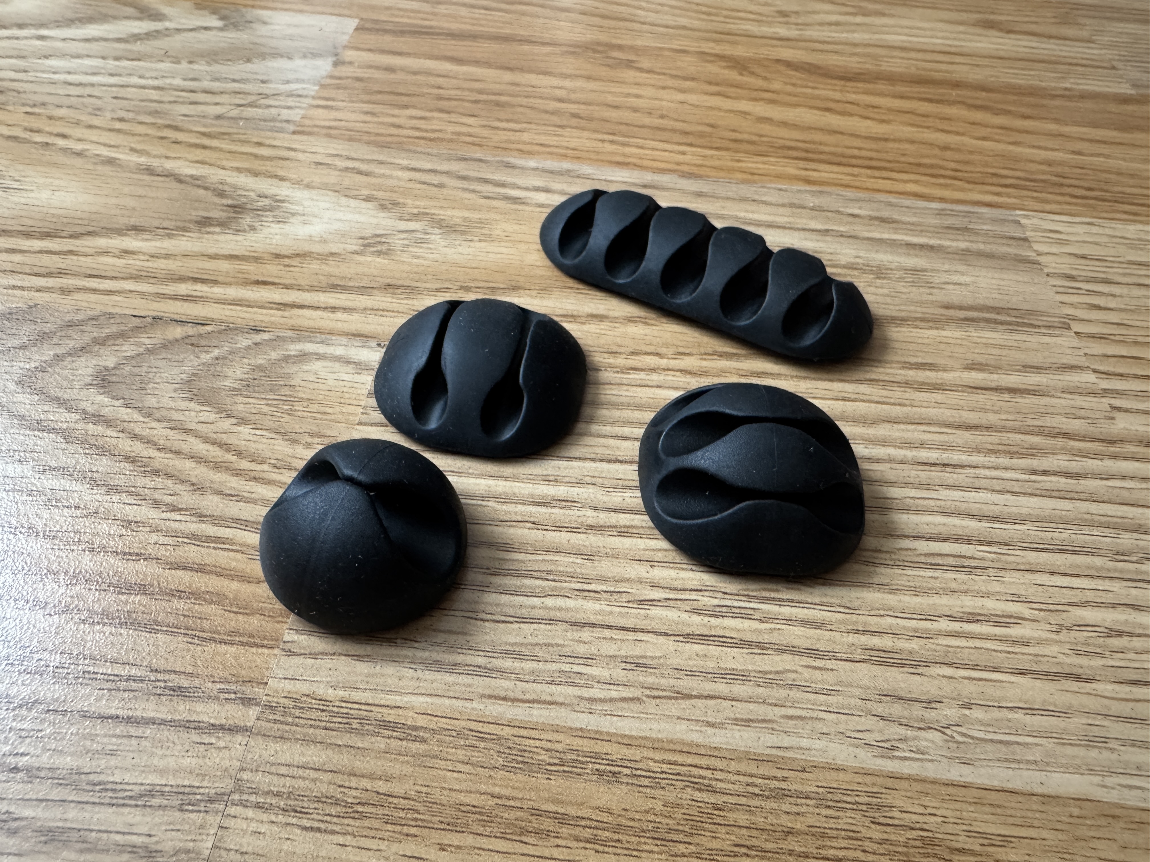 assorted cable organizers