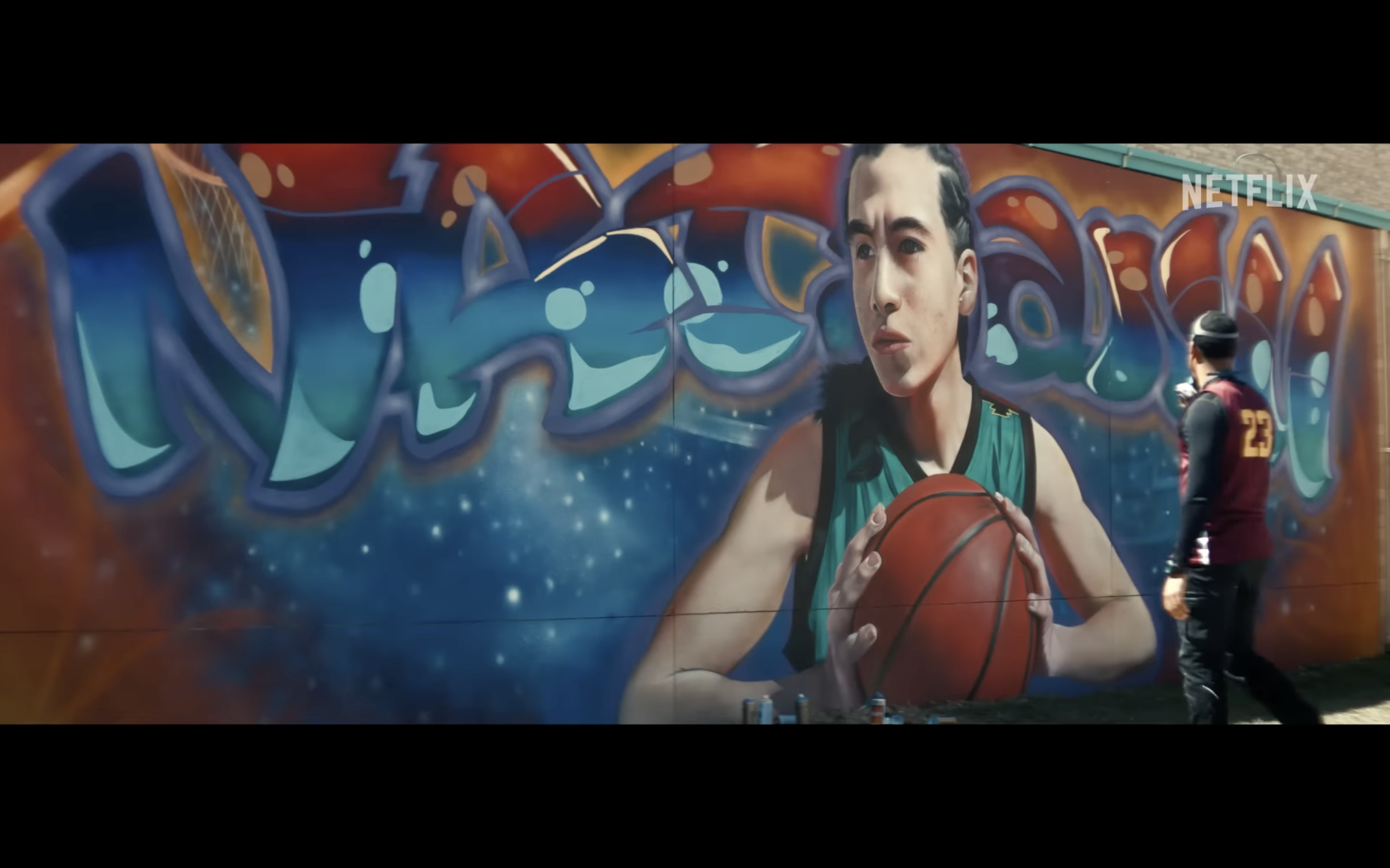 basketball mural street art