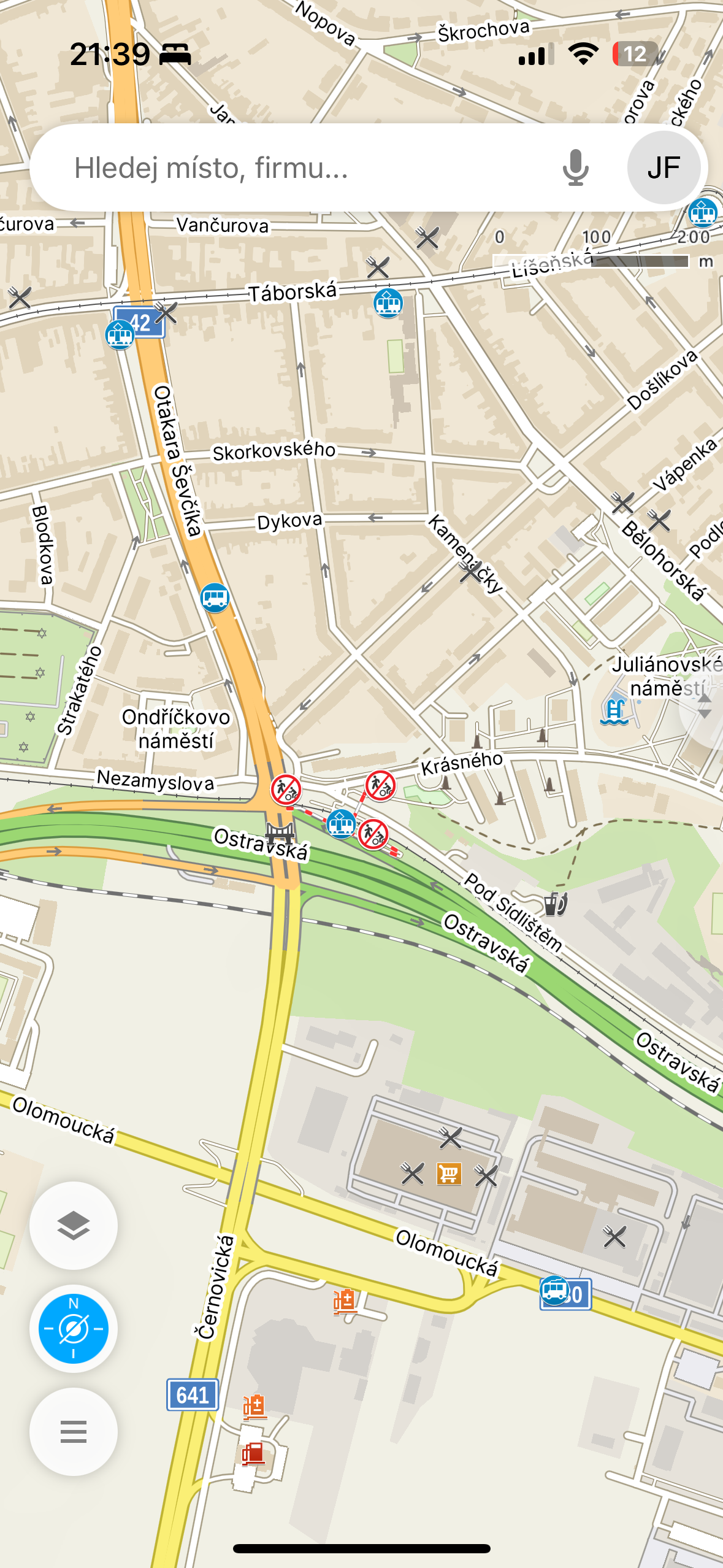 brno highway map navigation