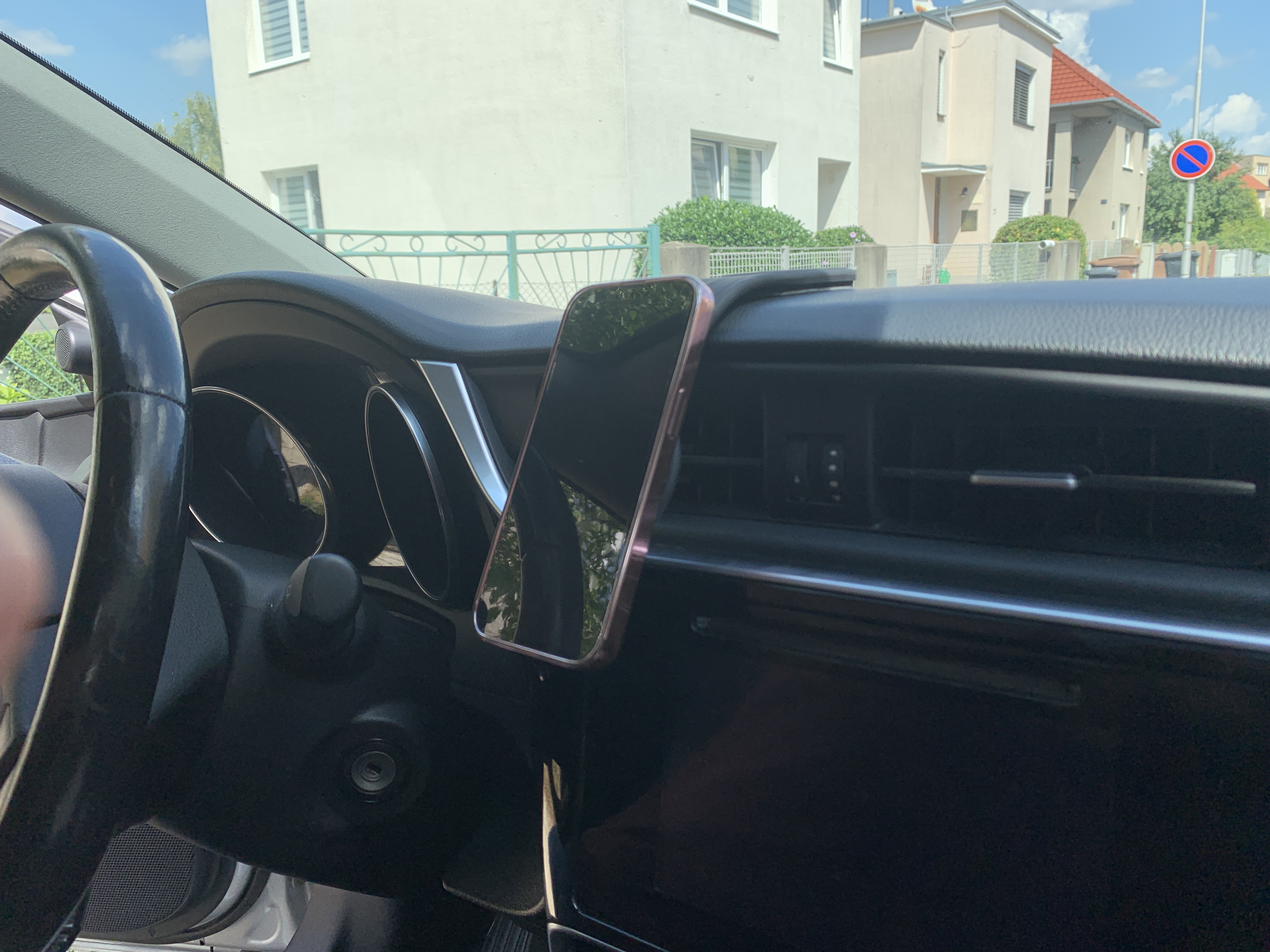 car interior phone mount