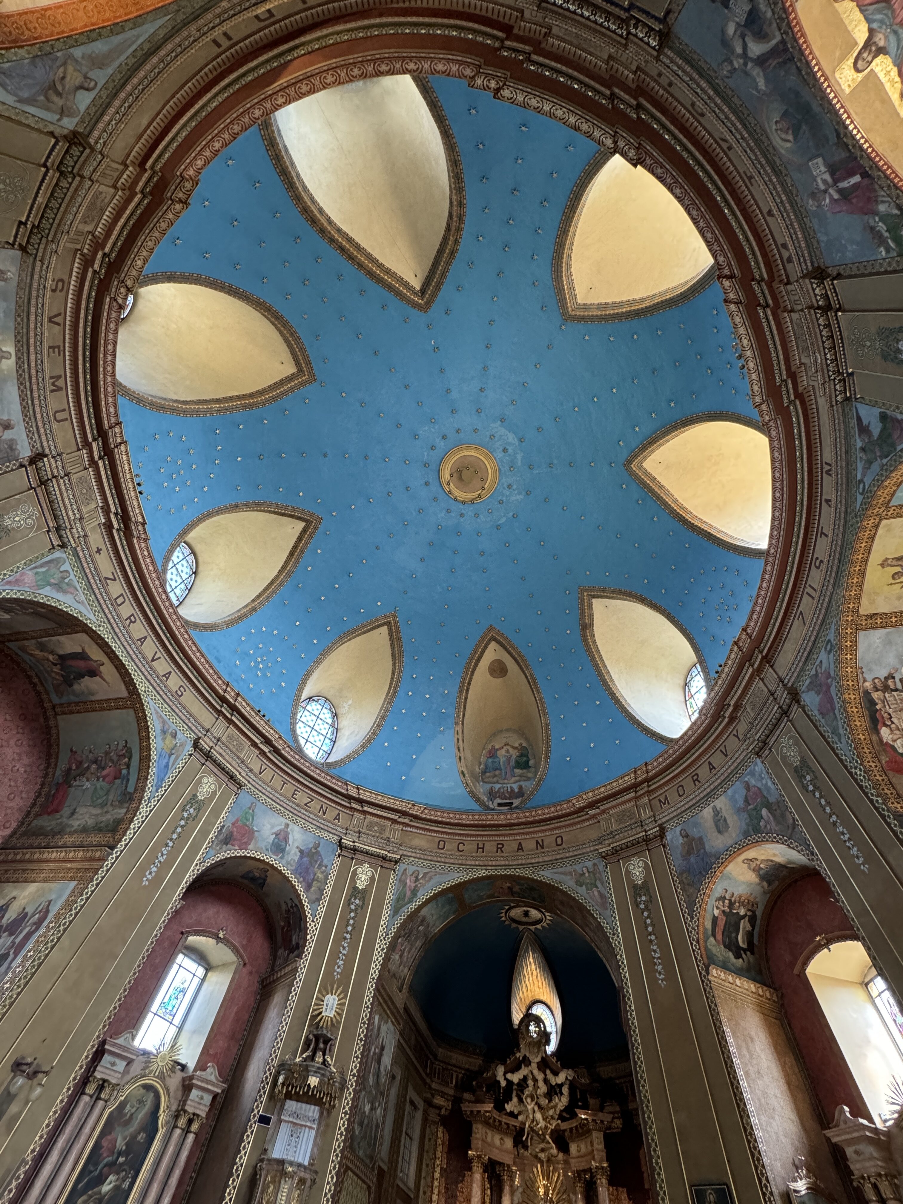 church dome interior