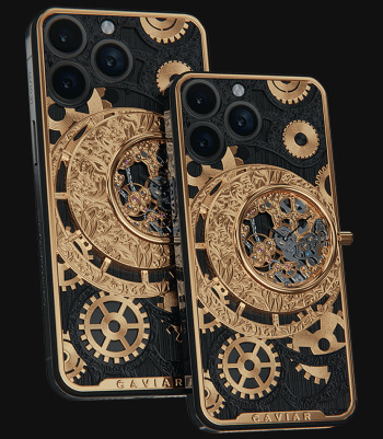 luxury gold gear iphone case