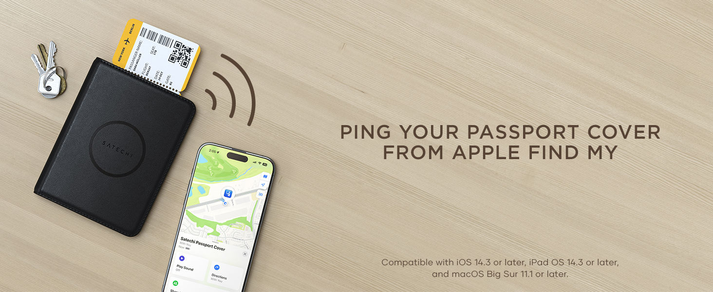 passport cover apple find my