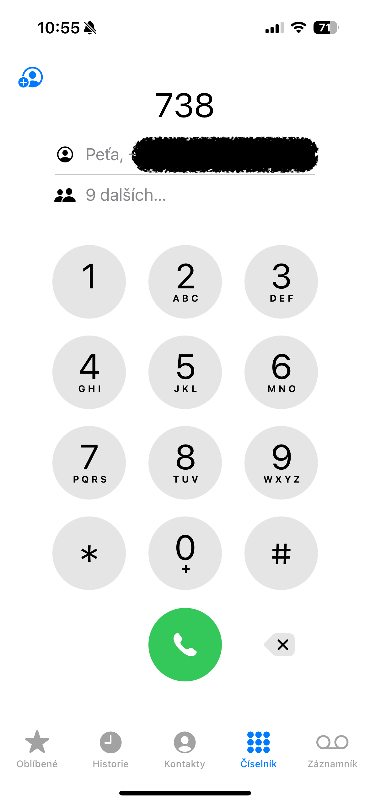 phone dialer screen