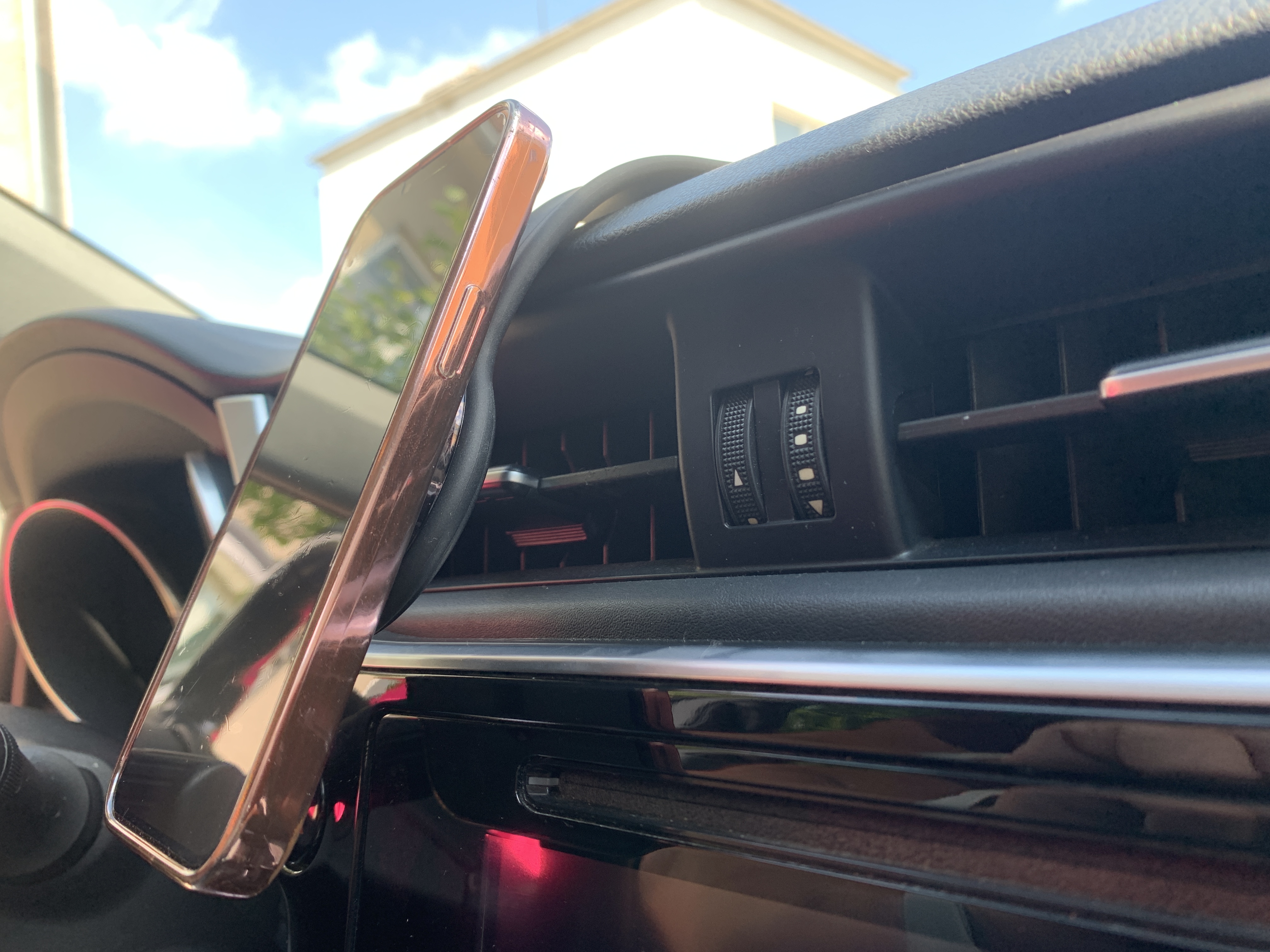 side view phone car mount