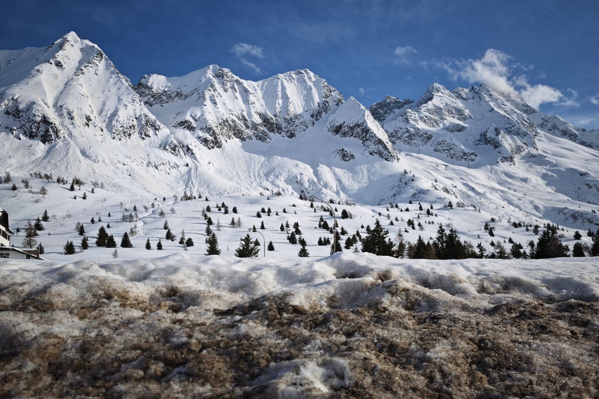 snowy mountain landscape