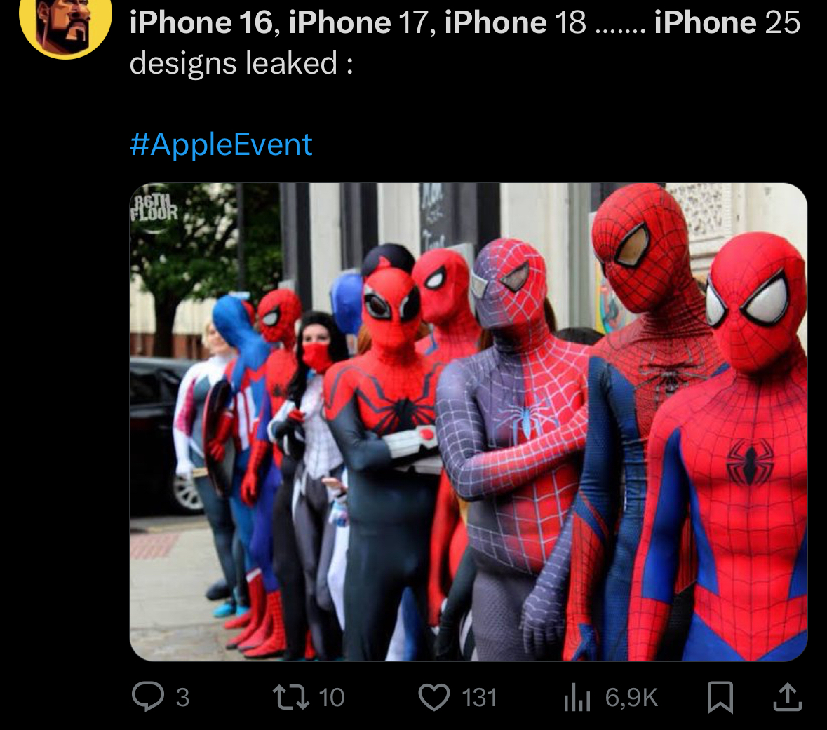 spiderman cosplay lineup