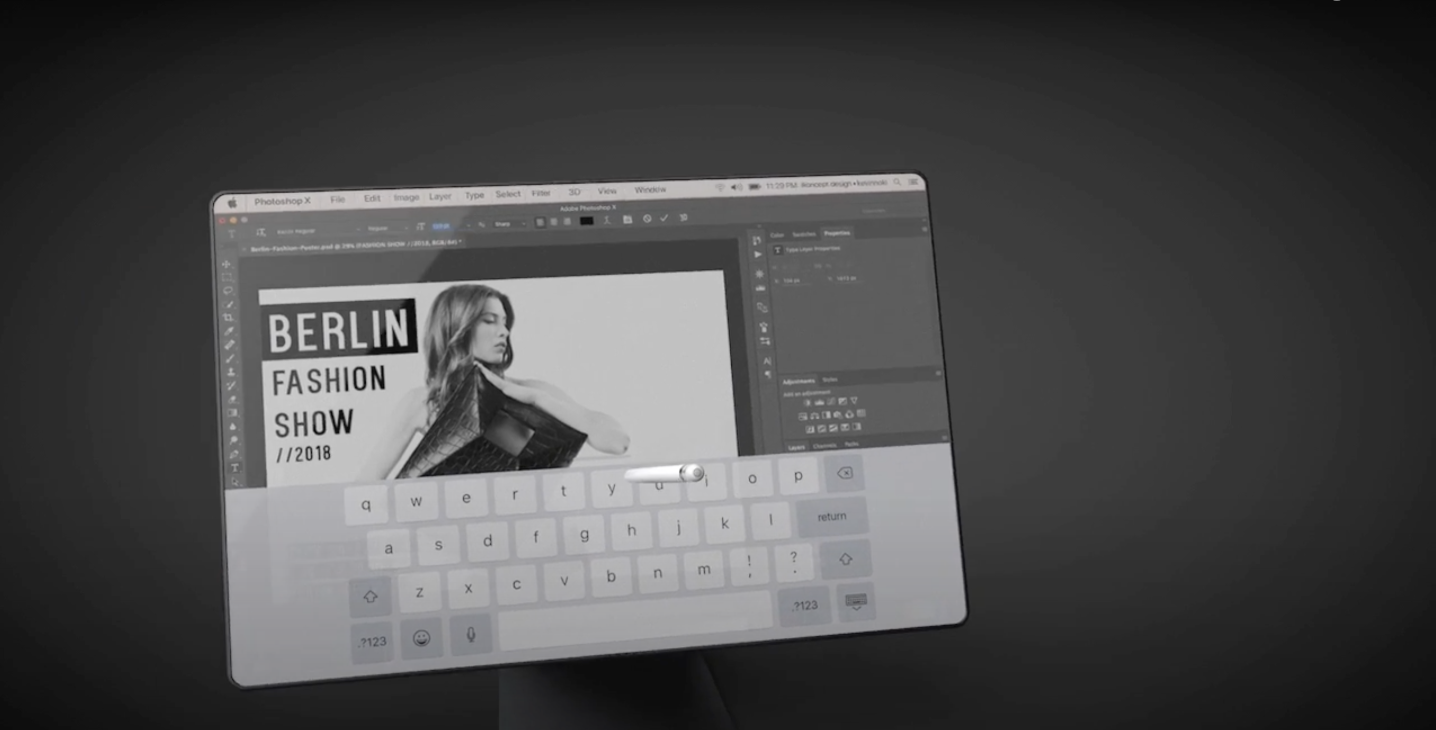 tablet photoshop berlin fashion