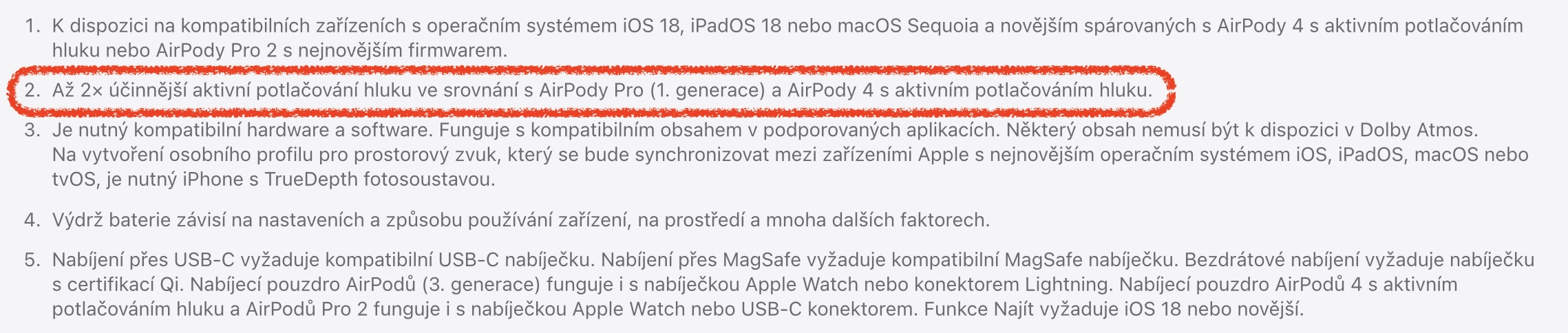 text airpods comparison